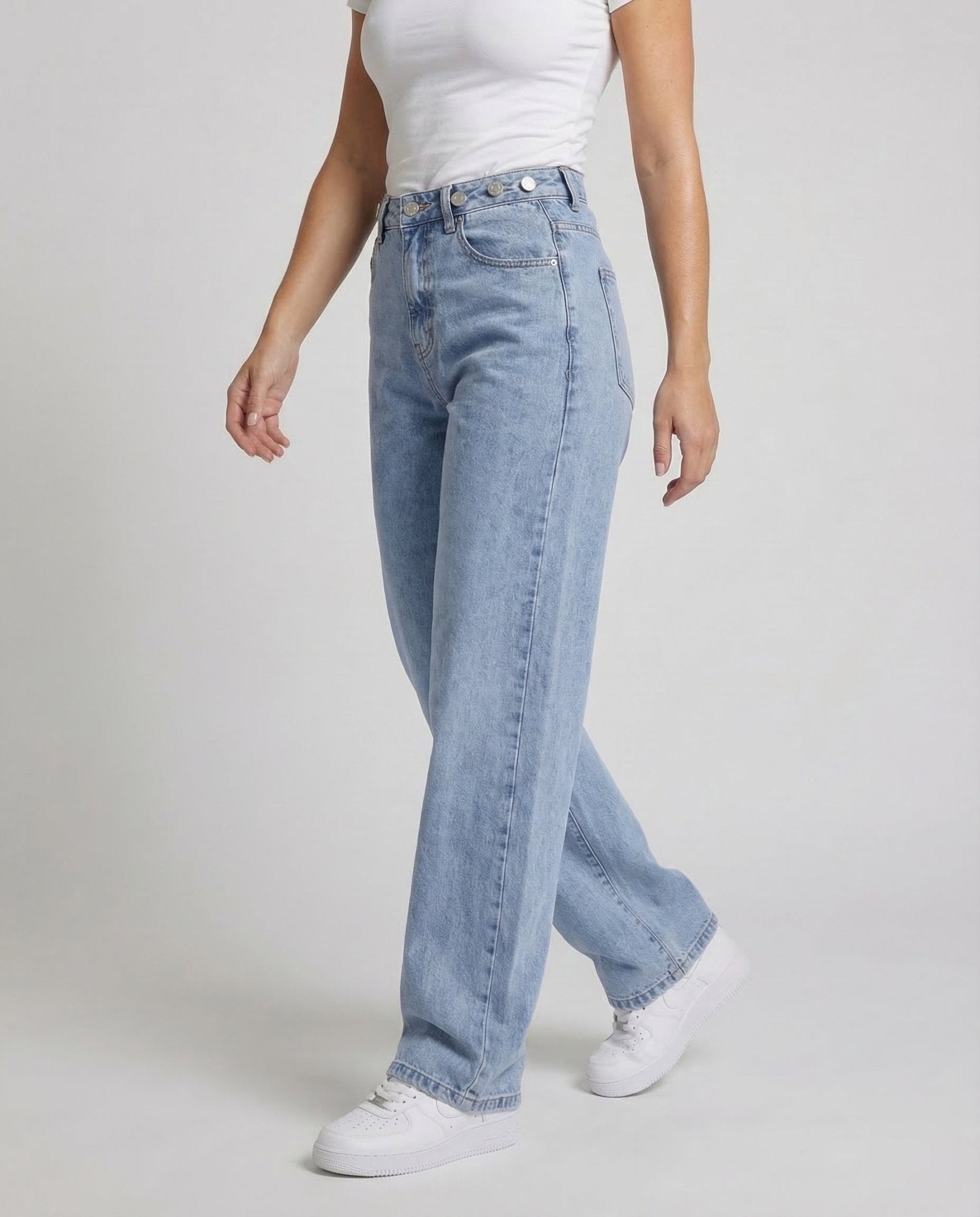 Women's Baggy Jeans Wide - Chichicherry