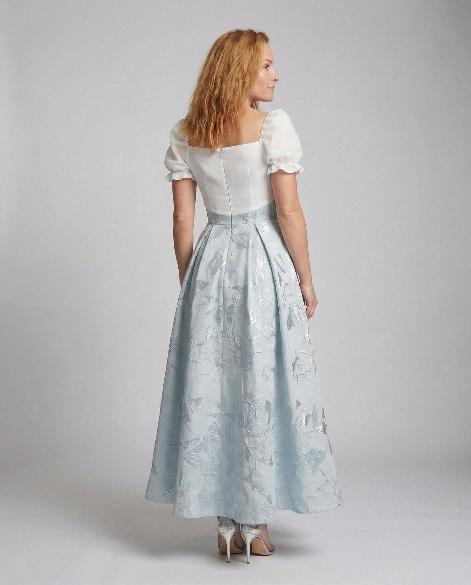 Women's ball gown with jacquard skirt - Chichicherry
