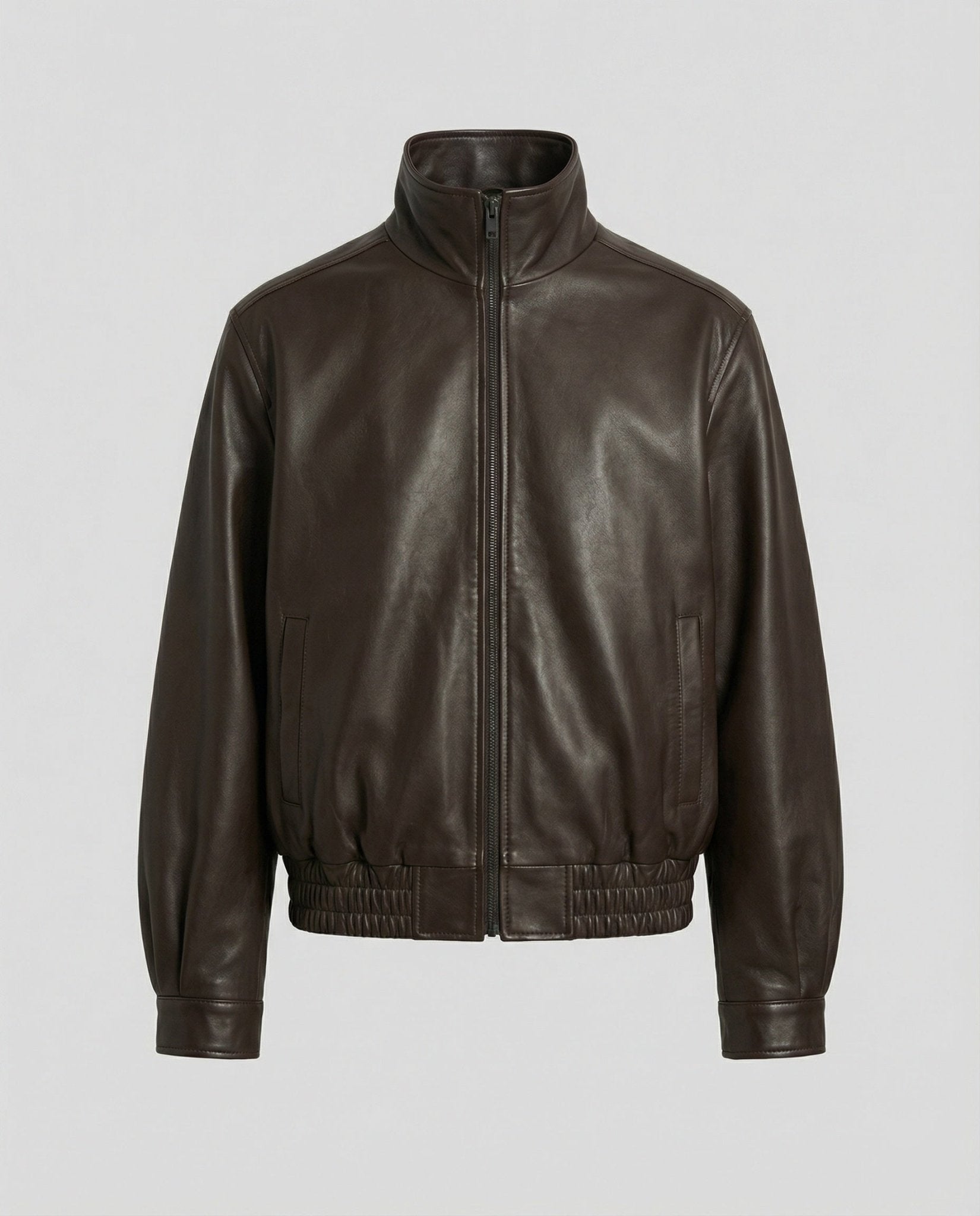 Women's biker jacket made of faux PU leather - Chichicherry
