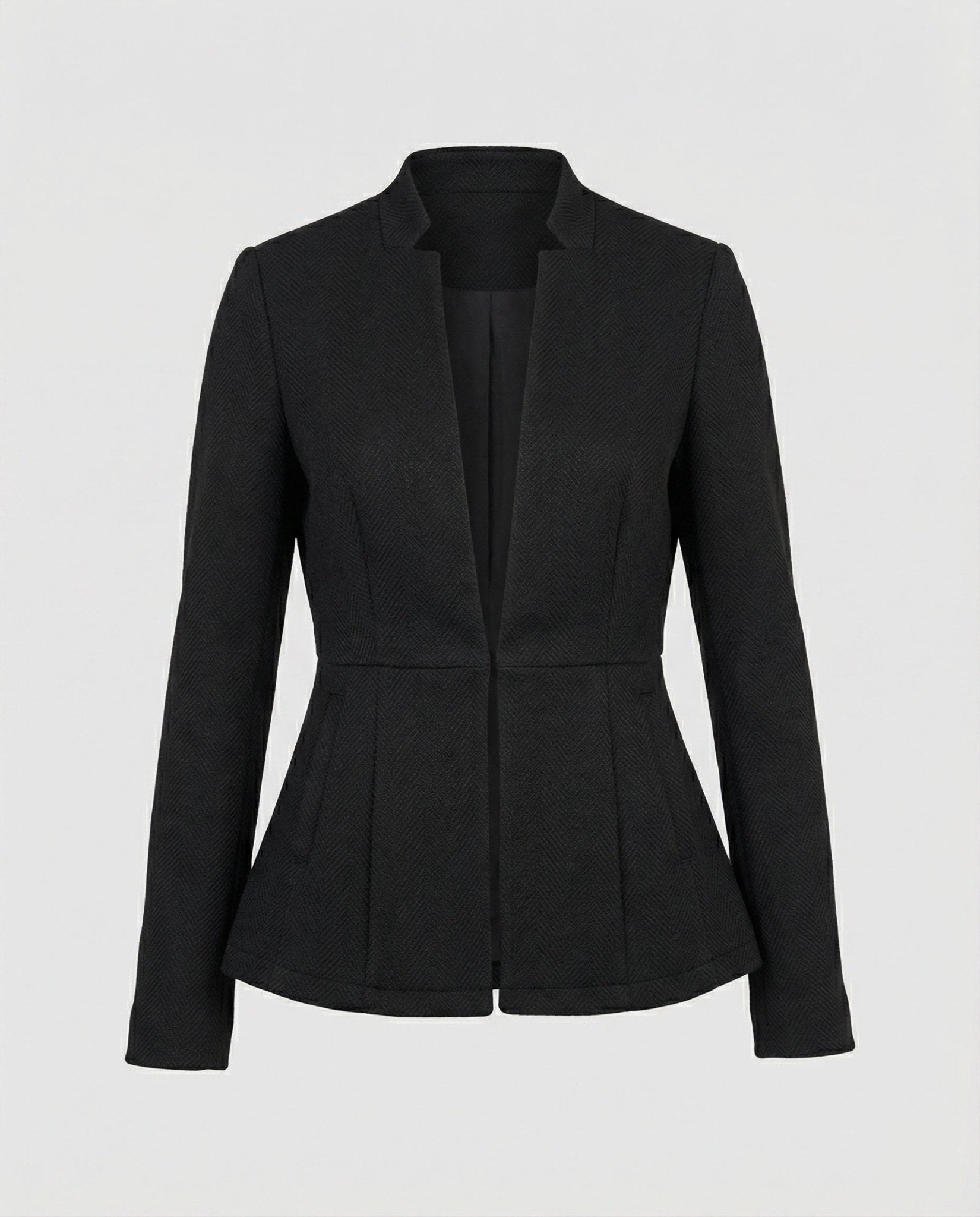 Women's Blazer Sleeveless Houndstooth - Chichicherry