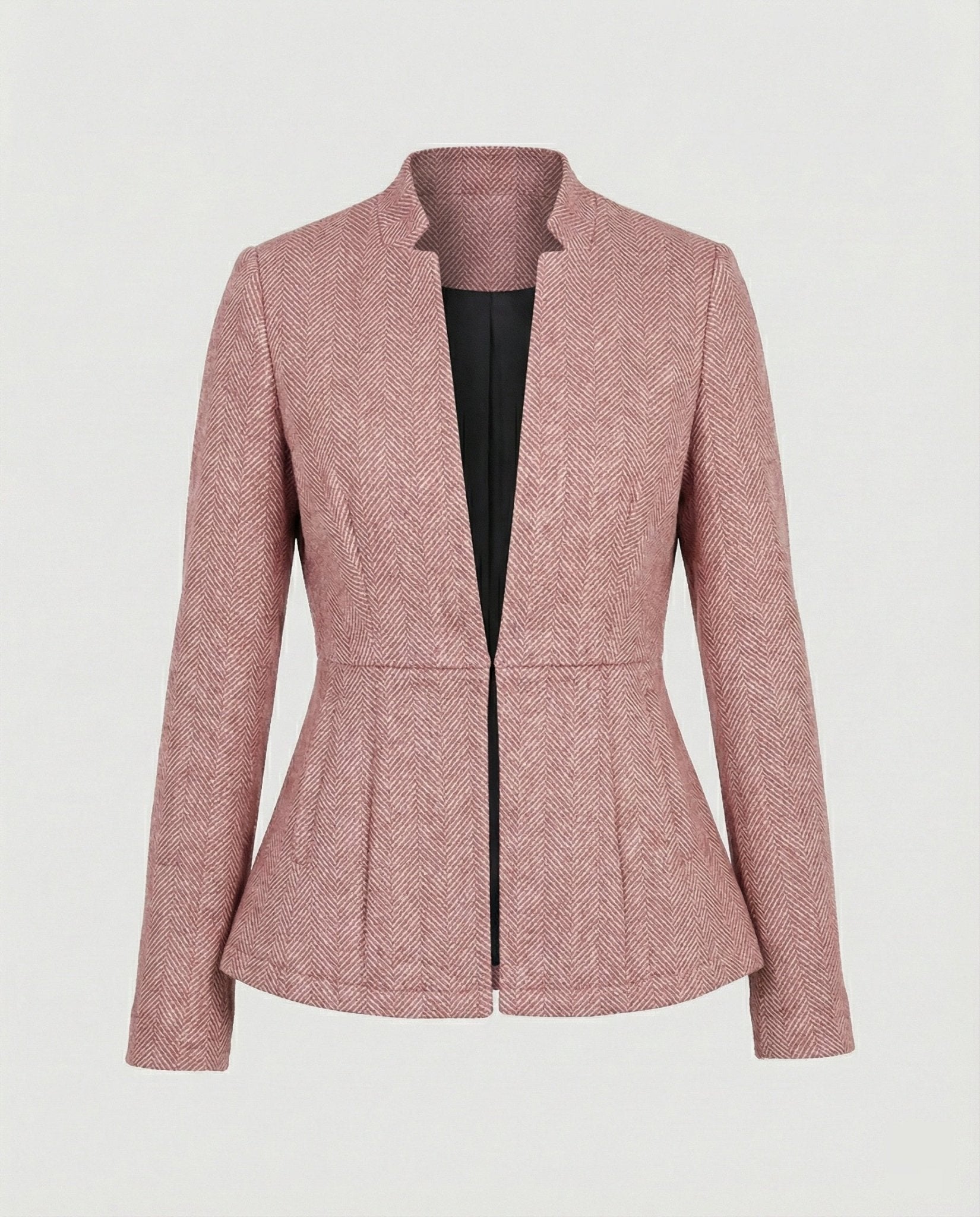 Women's Blazer Sleeveless Houndstooth - Chichicherry