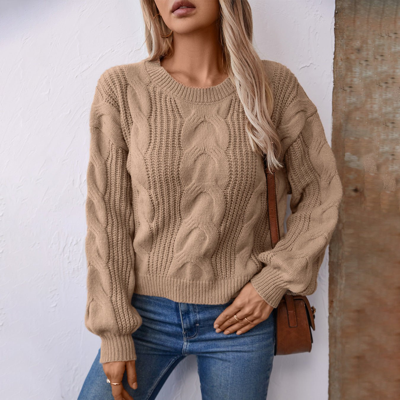 Women's Cable Knit Sweater - Chichicherry