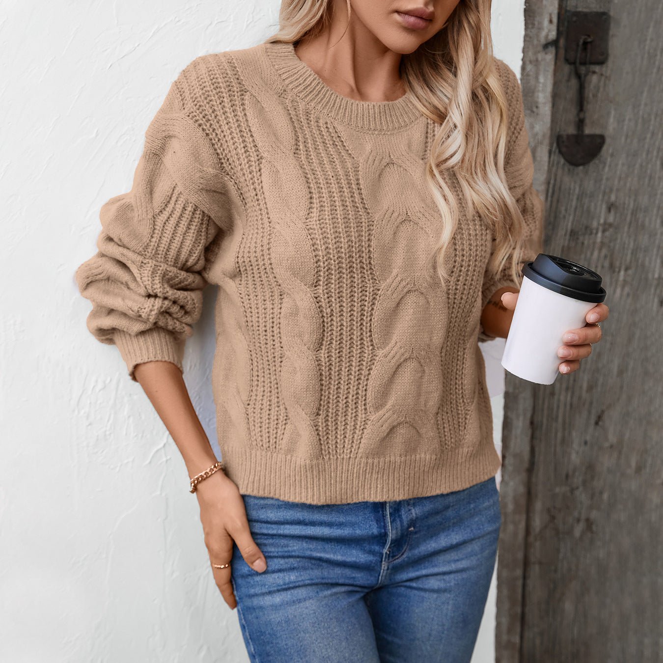 Women's Cable Knit Sweater - Chichicherry