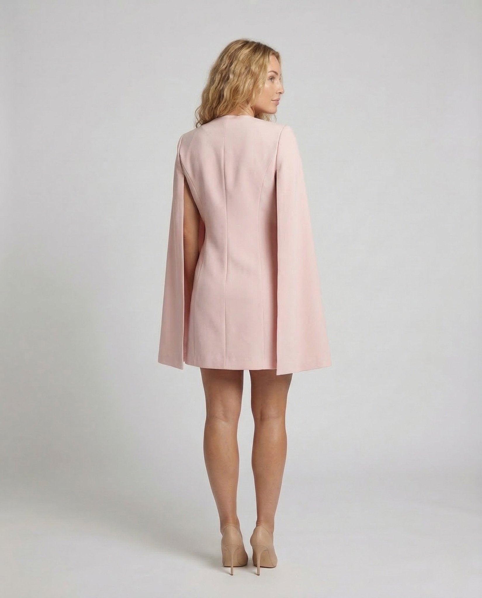 Women's Cape Blazer Dress Double Breasted - Chichicherry