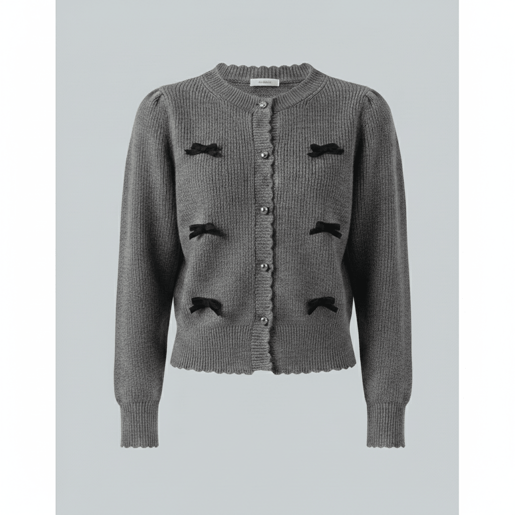 Women's cardigan with decorative buttons - Chichicherry