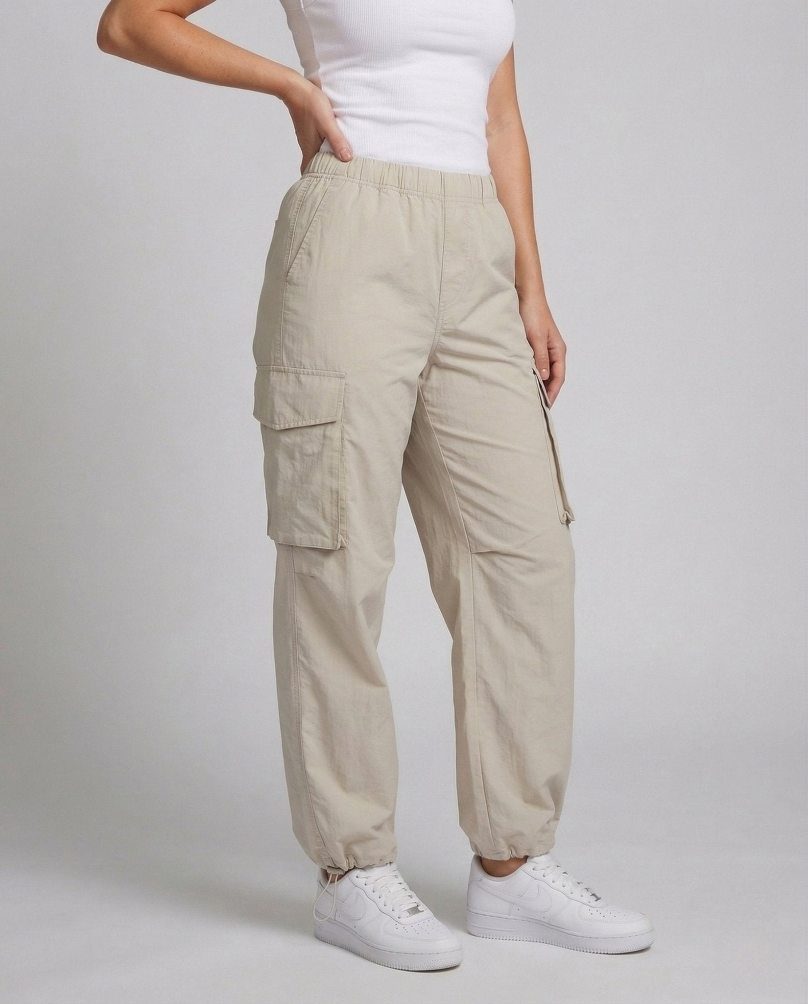 Women's Cargo Pants Cotton Blend - Chichicherry