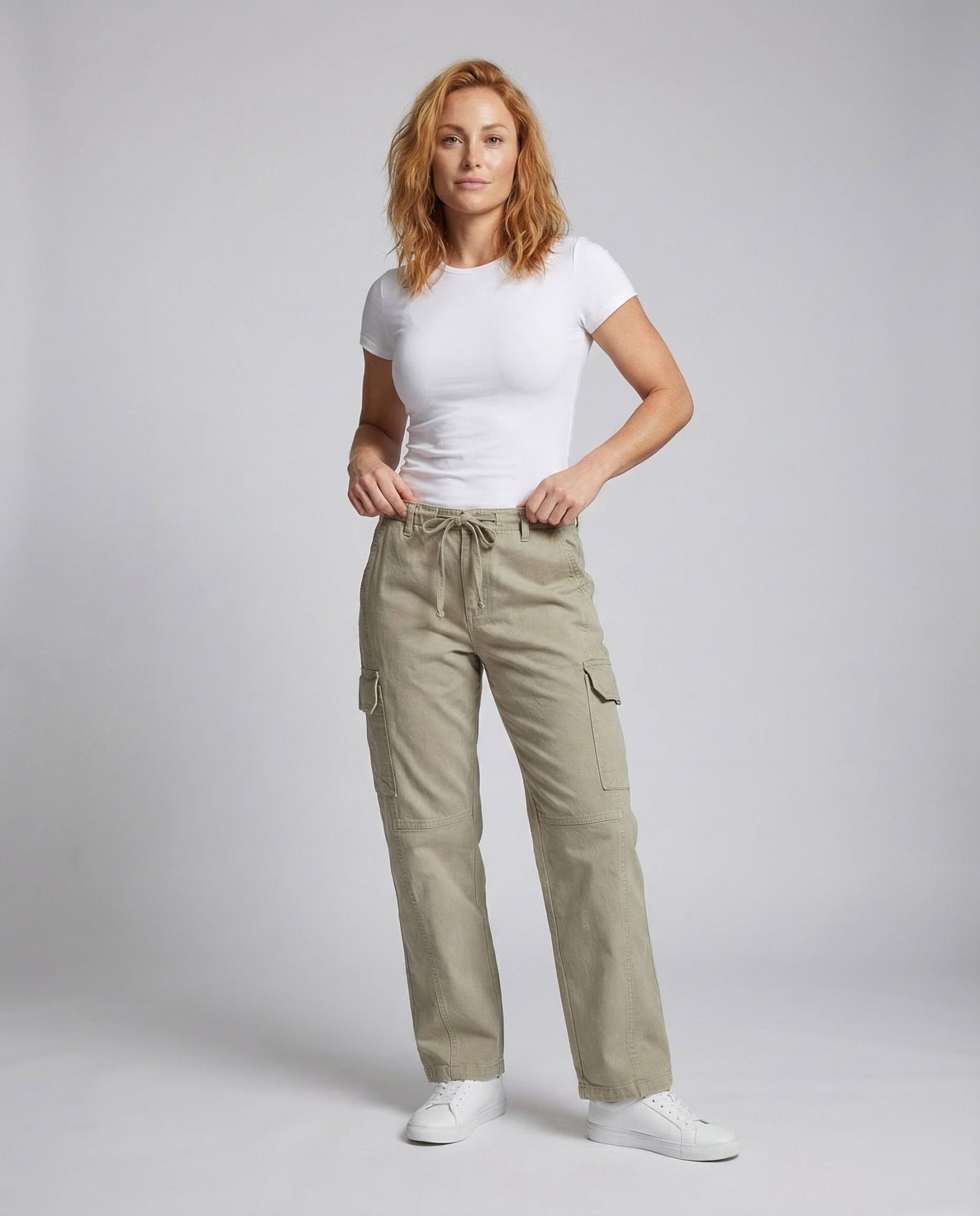 Women’s Cargo Pants Drawstring - Chichicherry