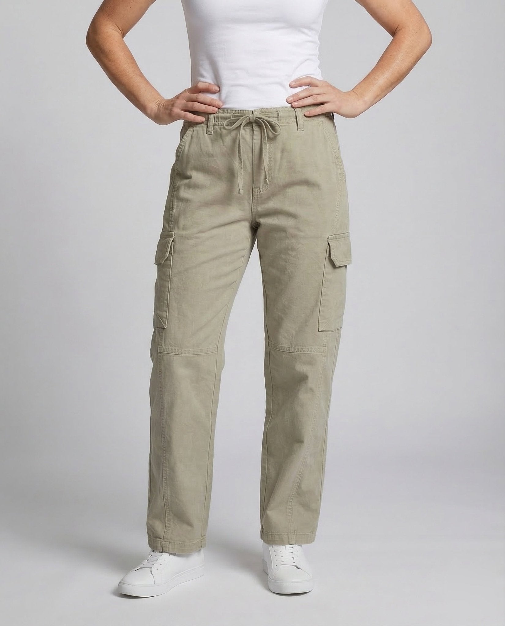 Women’s Cargo Pants Drawstring - Chichicherry