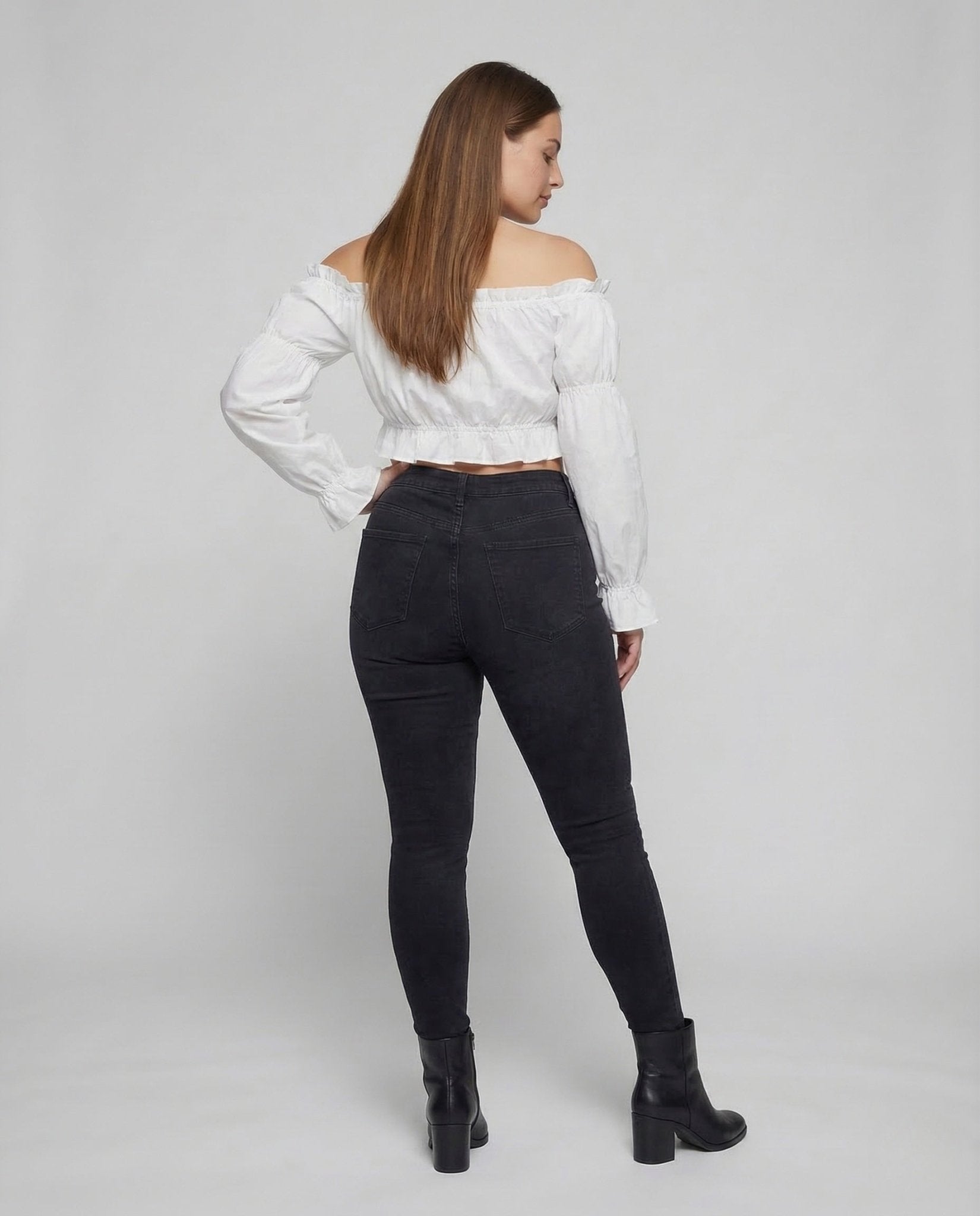 Women's Carmen blouse puff sleeves - Chichicherry