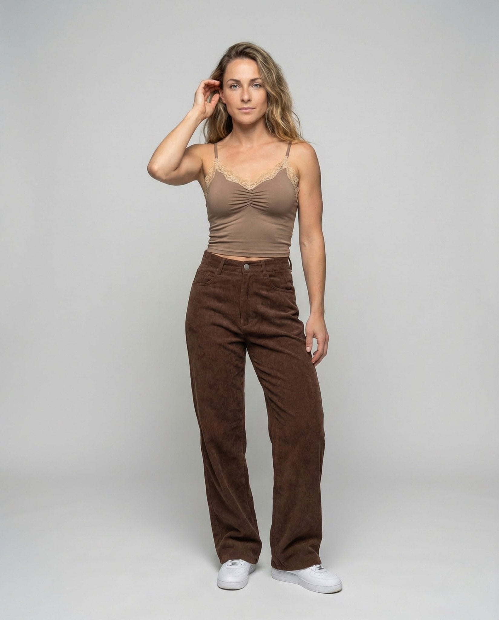 Women's Chino Pants High Waist Wide - Chichicherry