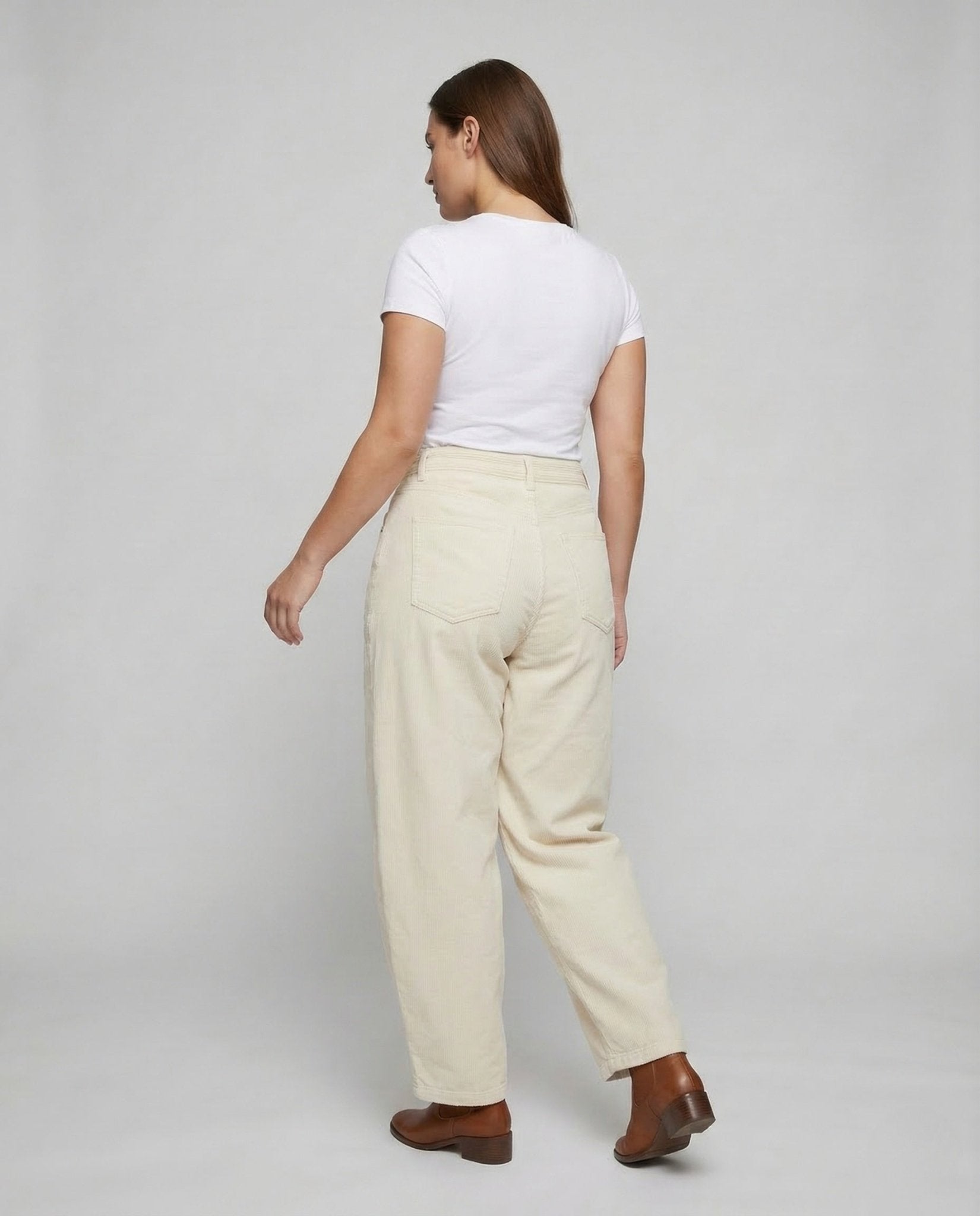 Women's Corduroy Pants High Waist Wide - Chichicherry