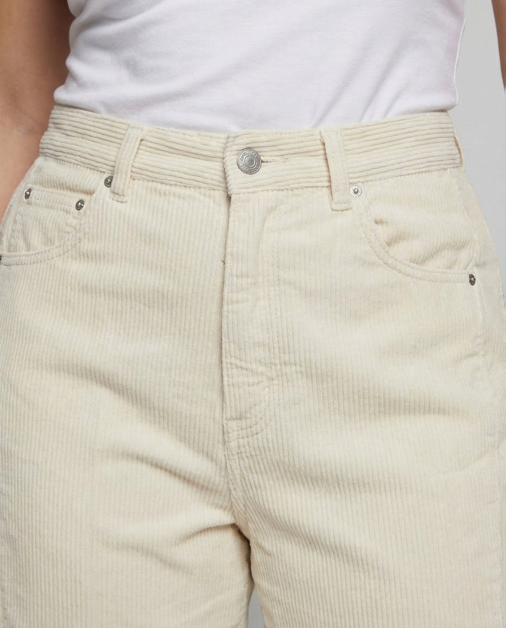 Women's Corduroy Pants High Waist Wide - Chichicherry