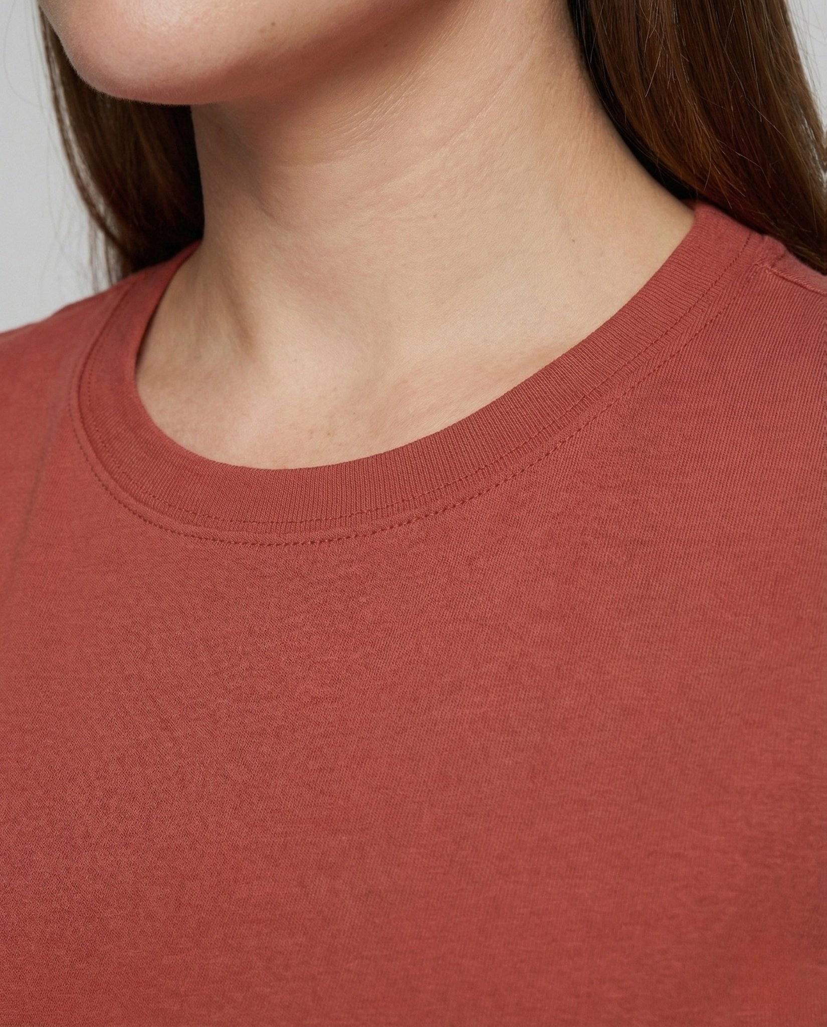 Women's Cotton Shirt Round Neck Soft Jersey Quality - Chichicherry