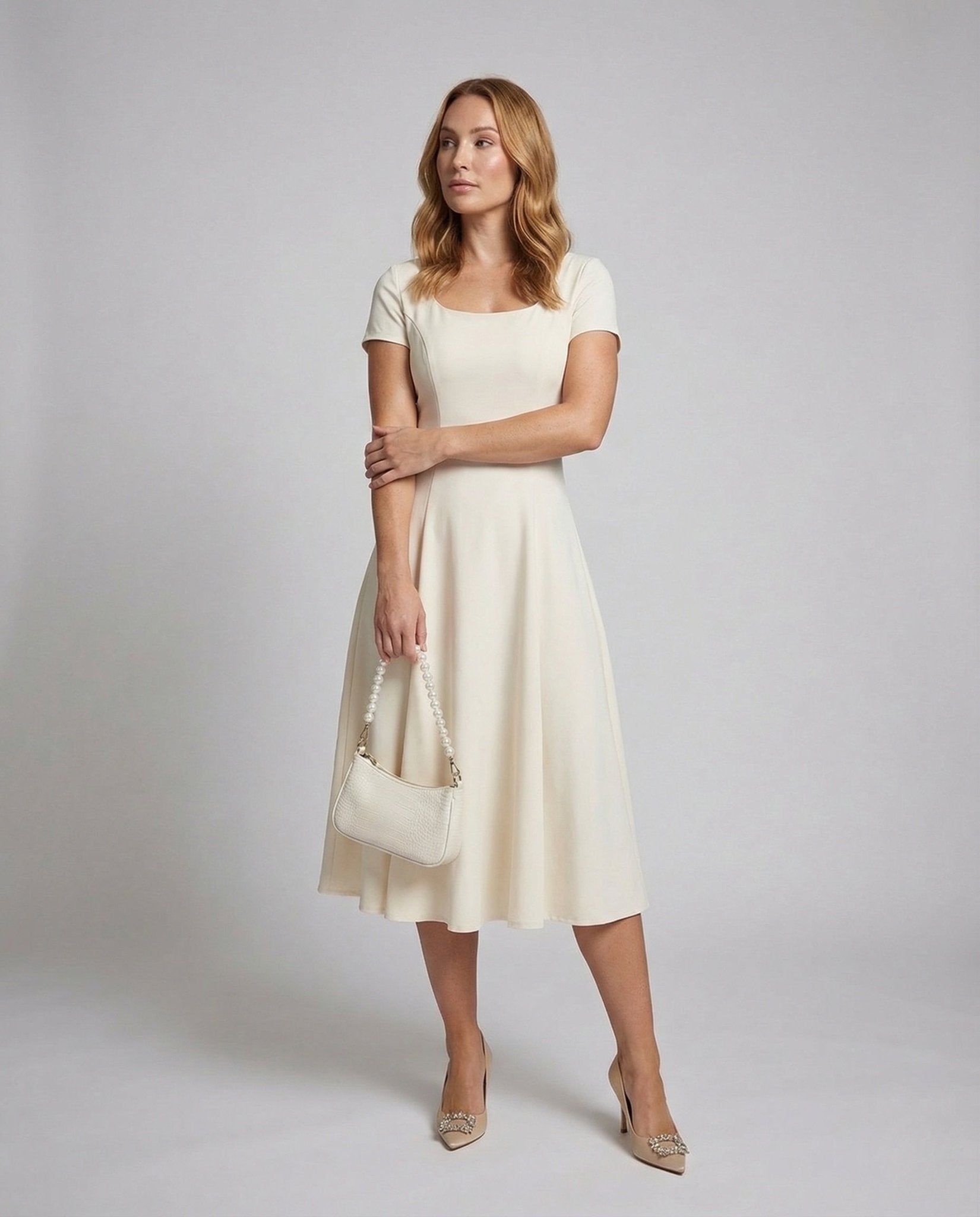 Women's Figure-Hugging Maxi Dress with Bell Skirt - Chichicherry