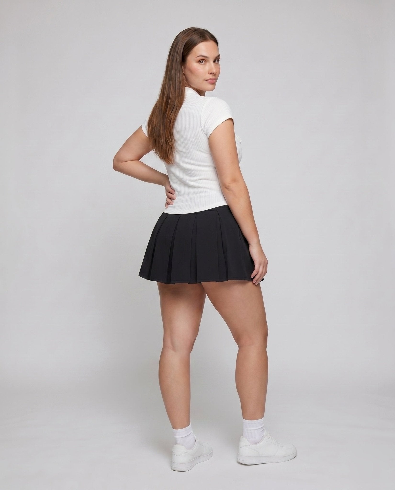 Women's form-fitting top with decorative bow accent - Chichicherry