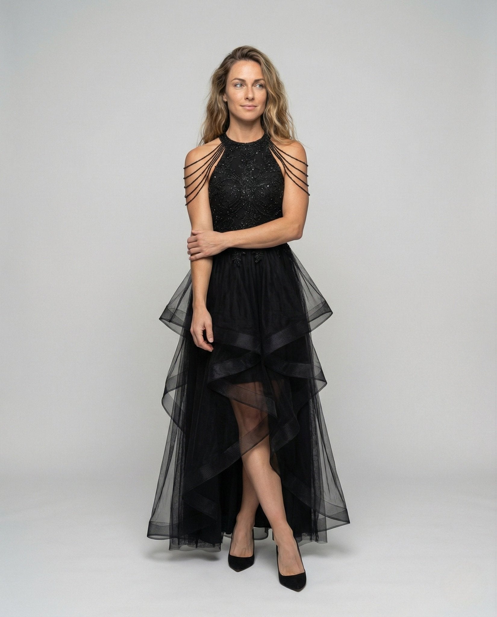 Women's Gala Tulle Dress with Bodice - Chichicherry