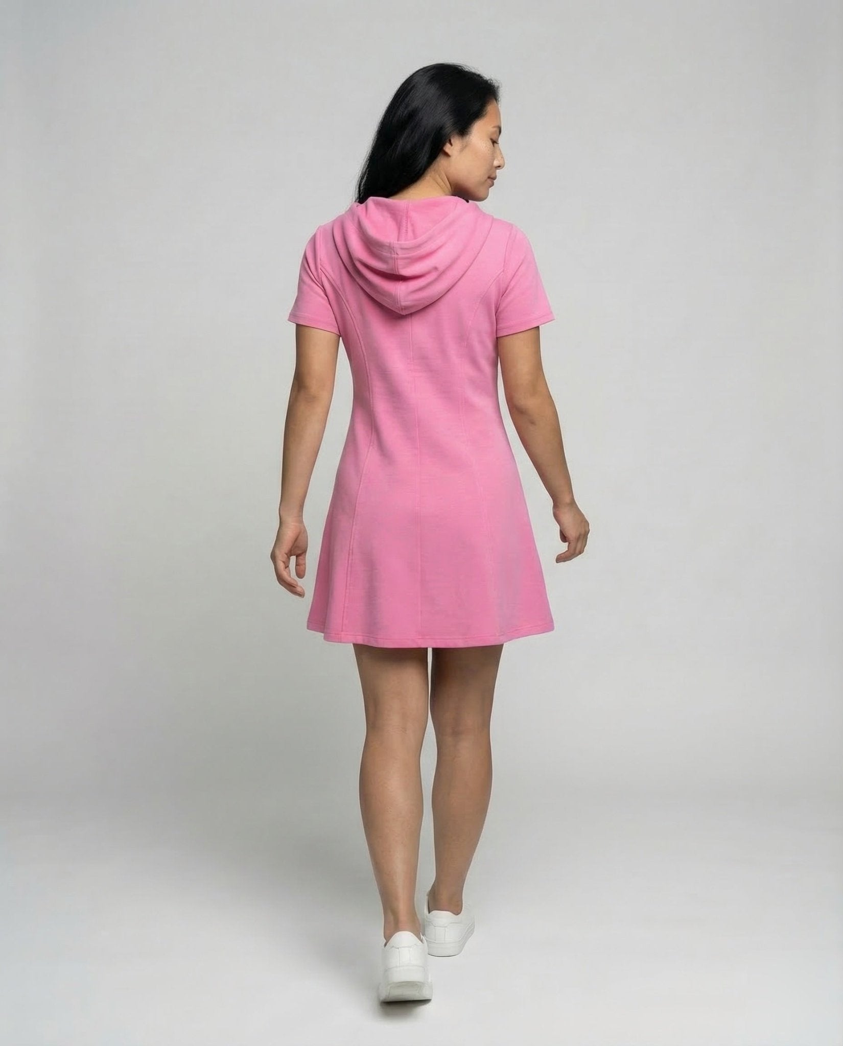 Women's Hooded Skater Dress A-Line - Chichicherry