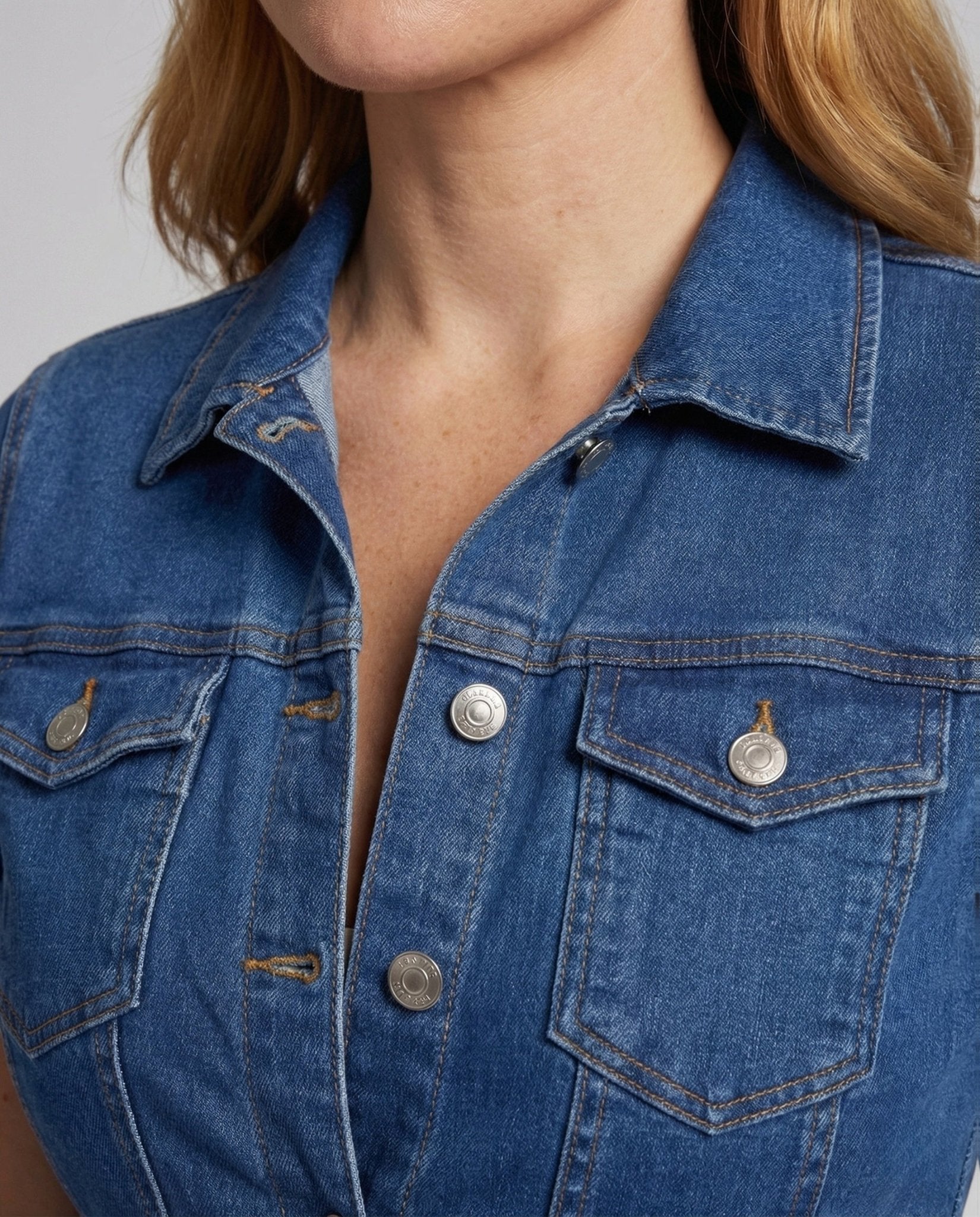 Women's Jeans Overall Short Sleeve Belt - Chichicherry