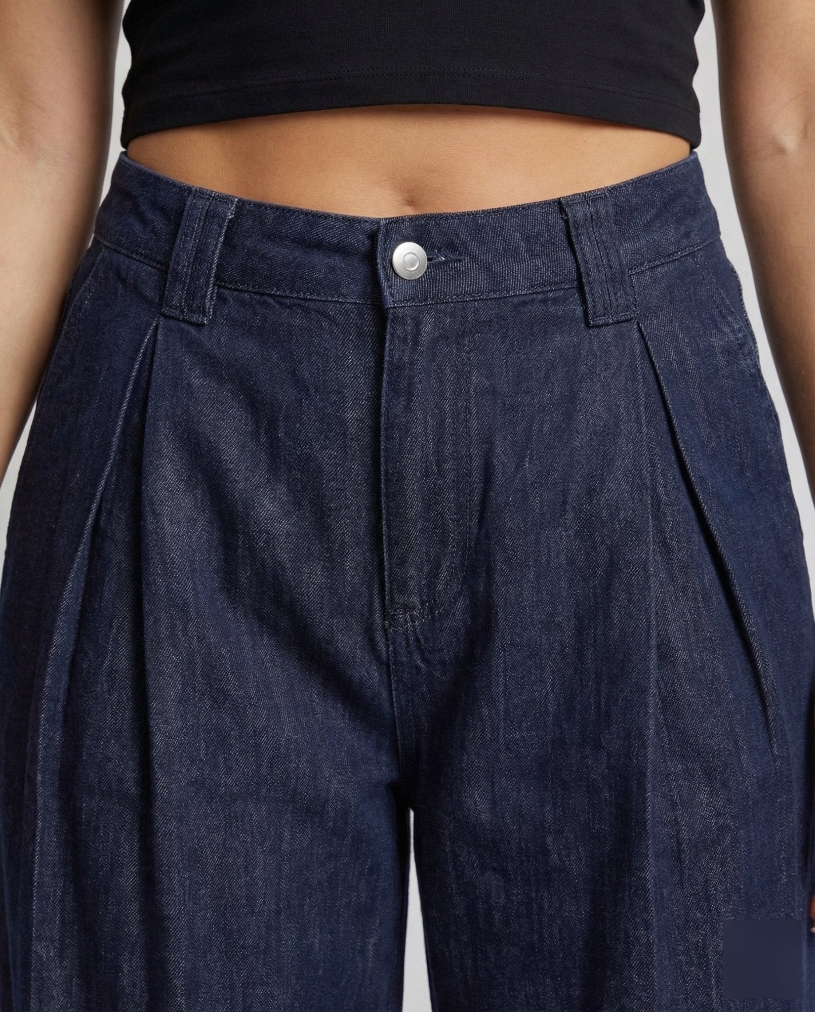 Women's Jeans Pleated Wide - Chichicherry
