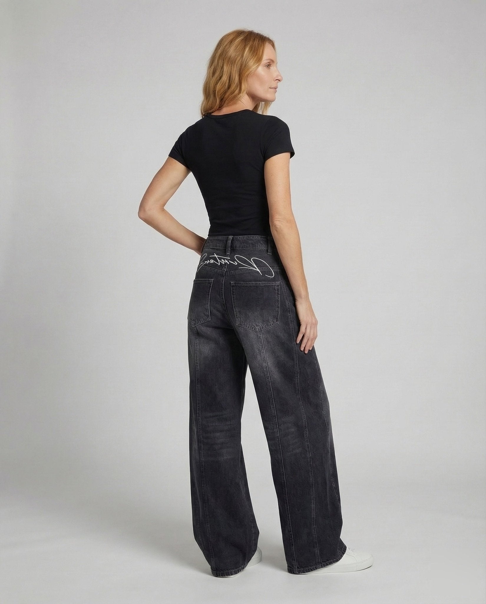 Women's Jeans Wide High Waist - Chichicherry
