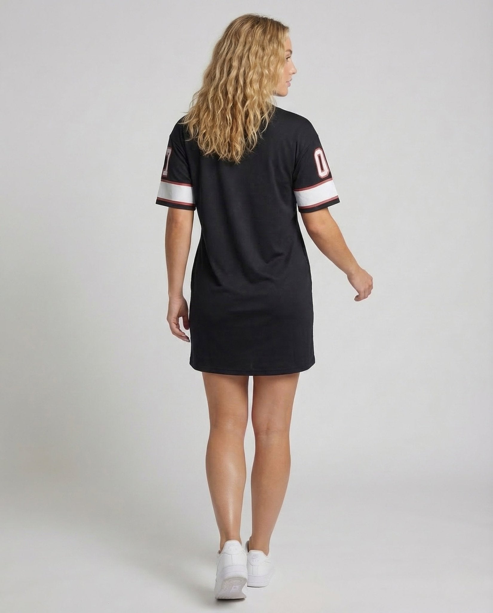 Women's Jersey Mini Dress Sport Print - Chichicherry