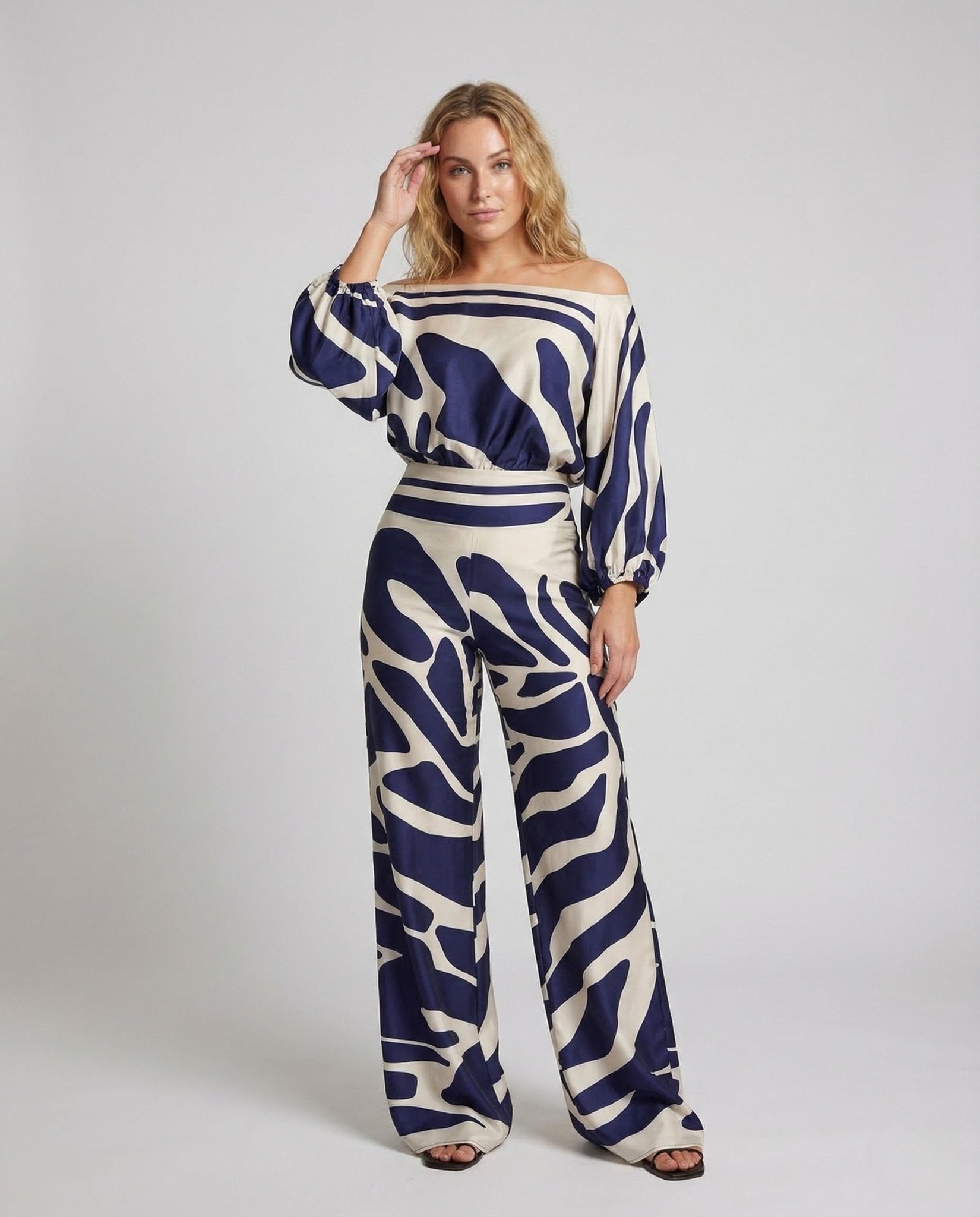 Women's Jumpsuit Off - Shoulder Wide Leg - Chichicherry