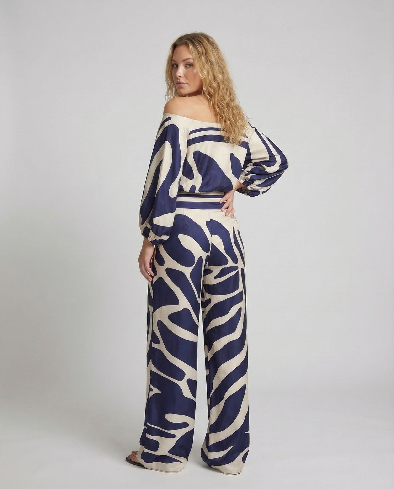 Women's Jumpsuit Off - Shoulder Wide Leg - Chichicherry