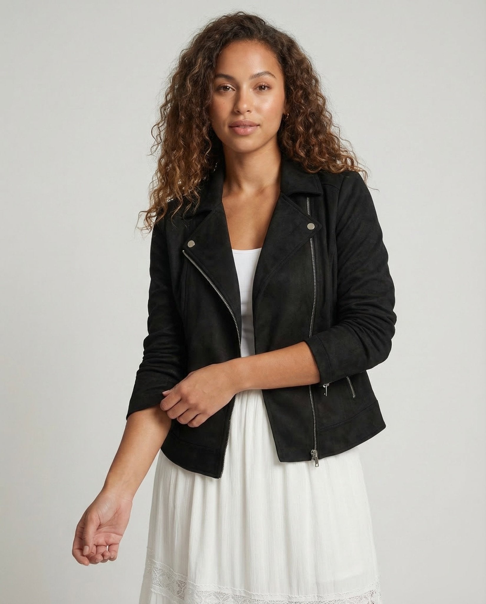 Women's leisure jacket cotton blend - Chichicherry
