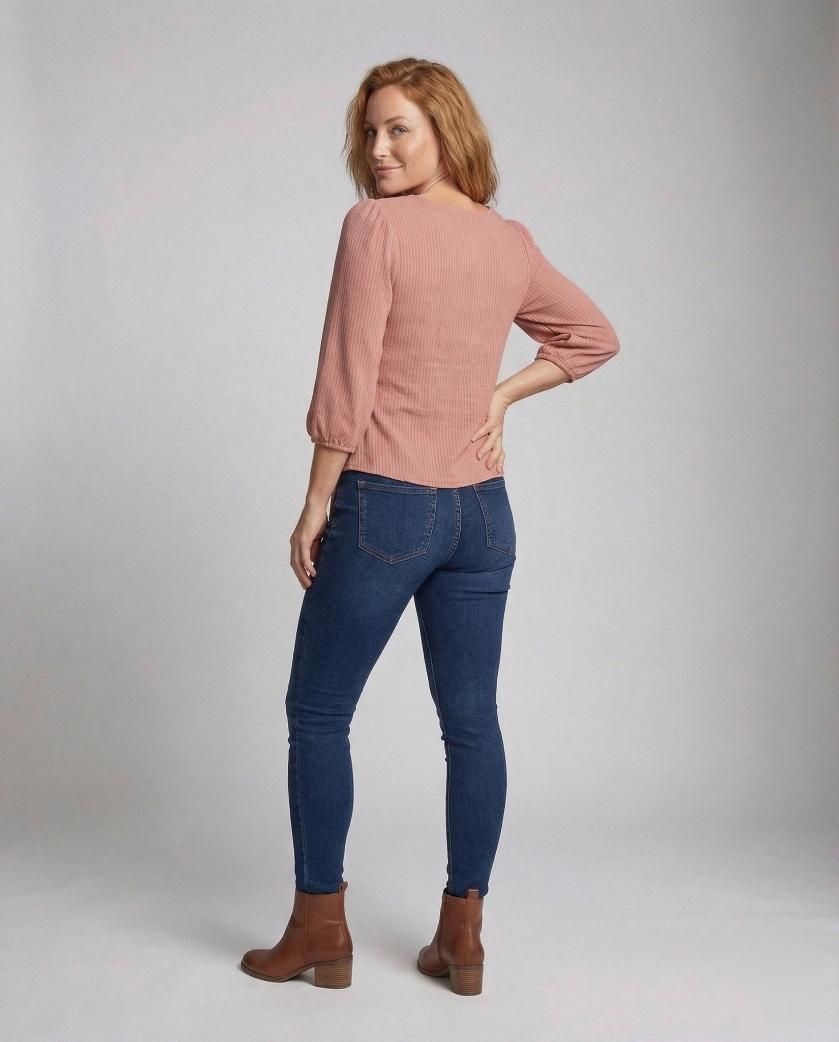 Women's Linen Blend Blouse with Asymmetrical Button Placket - Chichicherry