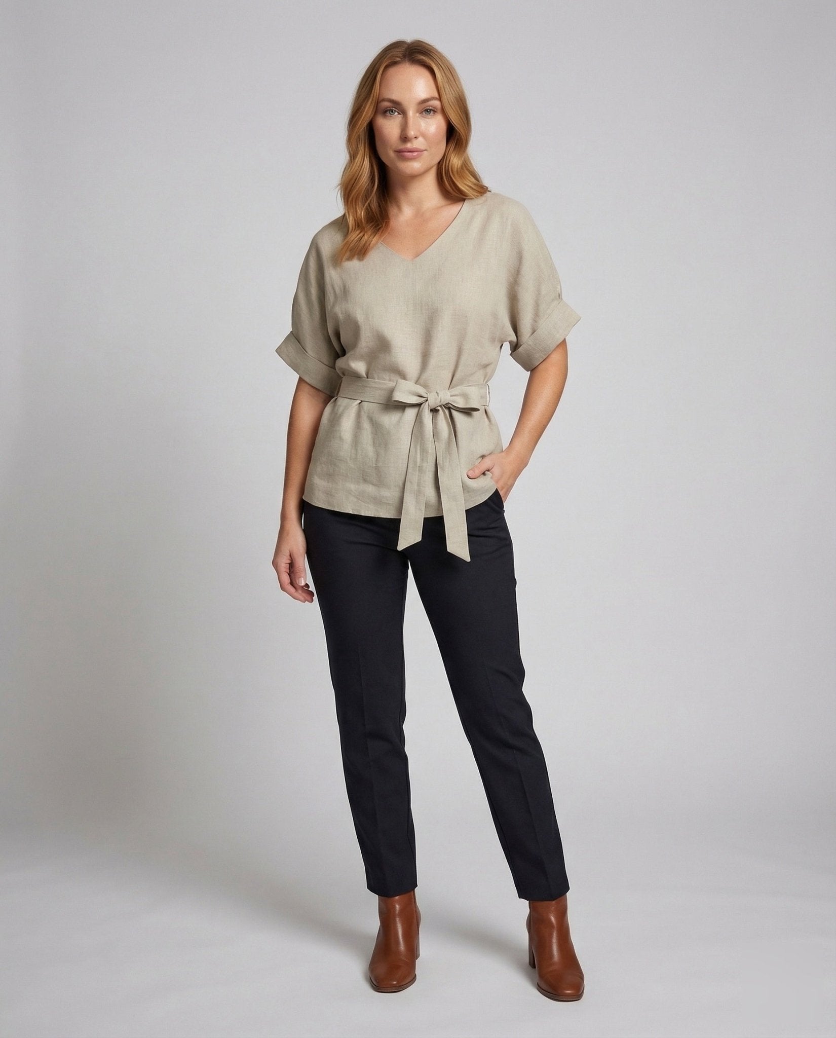 Women's Linen Tunic Belt - Chichicherry