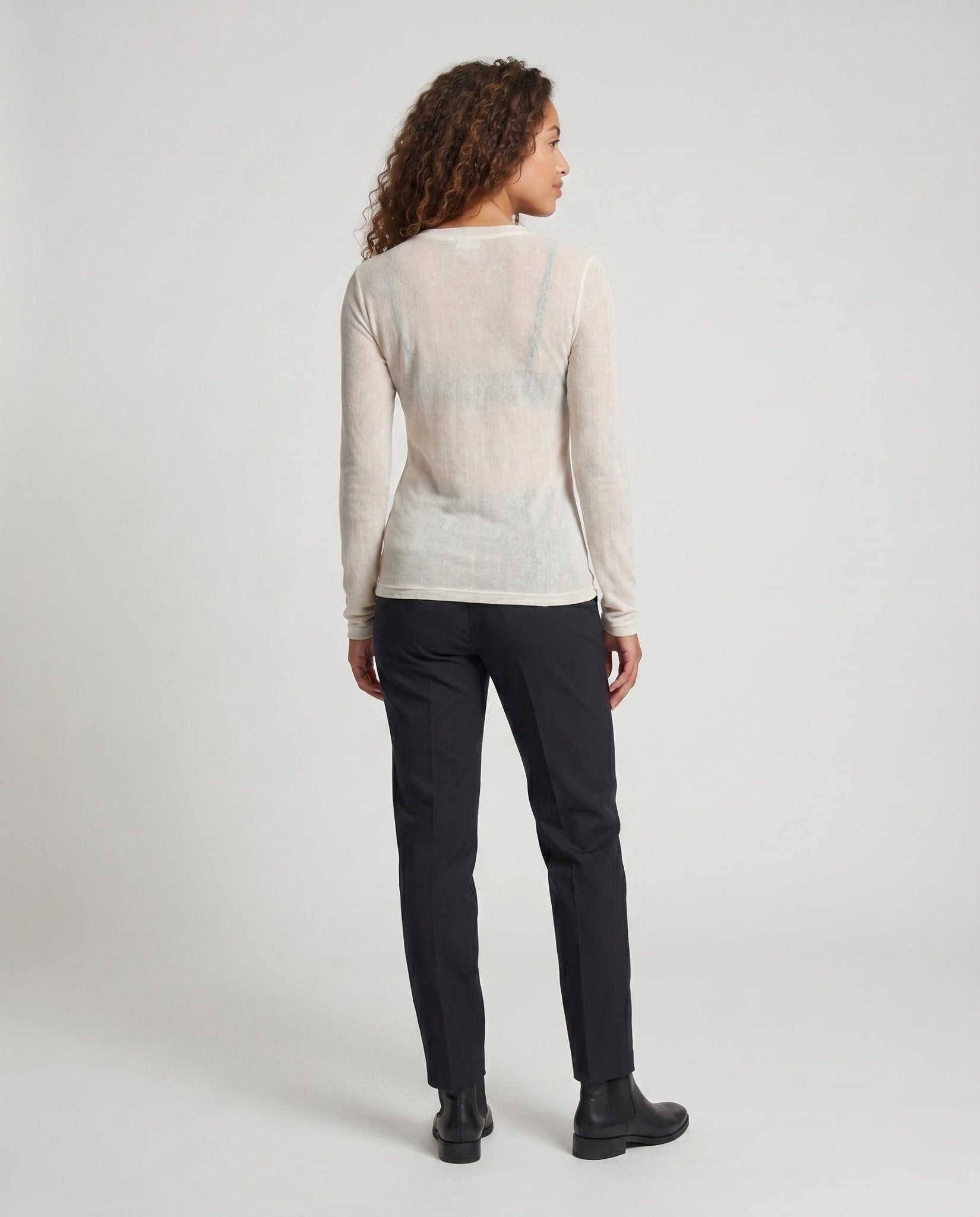 Women's Long Sleeve Shirt with Creative Rose Print - Chichicherry