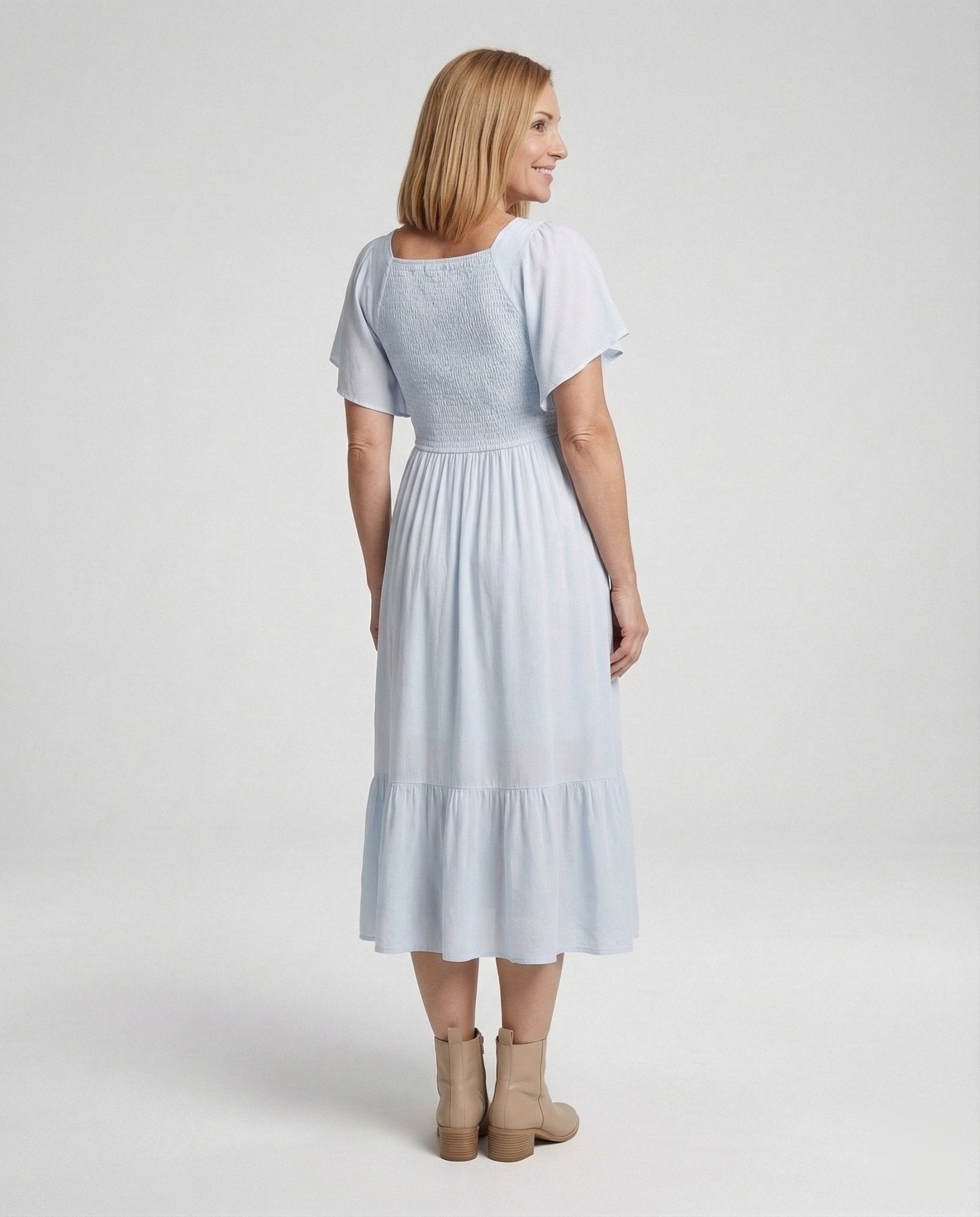 Women's Maternity and Nursing Dress with Empire Waist - Chichicherry