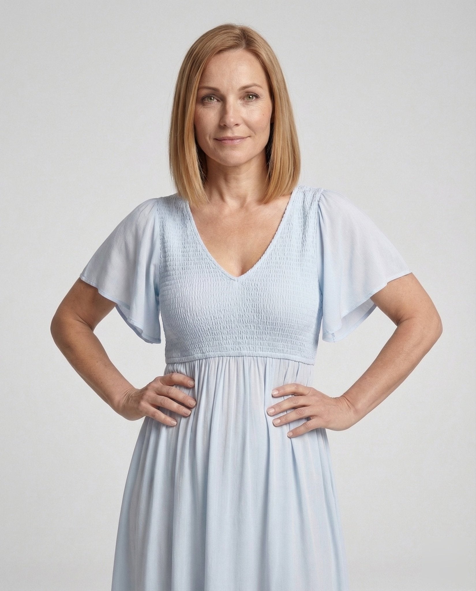 Women's Maternity and Nursing Dress with Empire Waist - Chichicherry