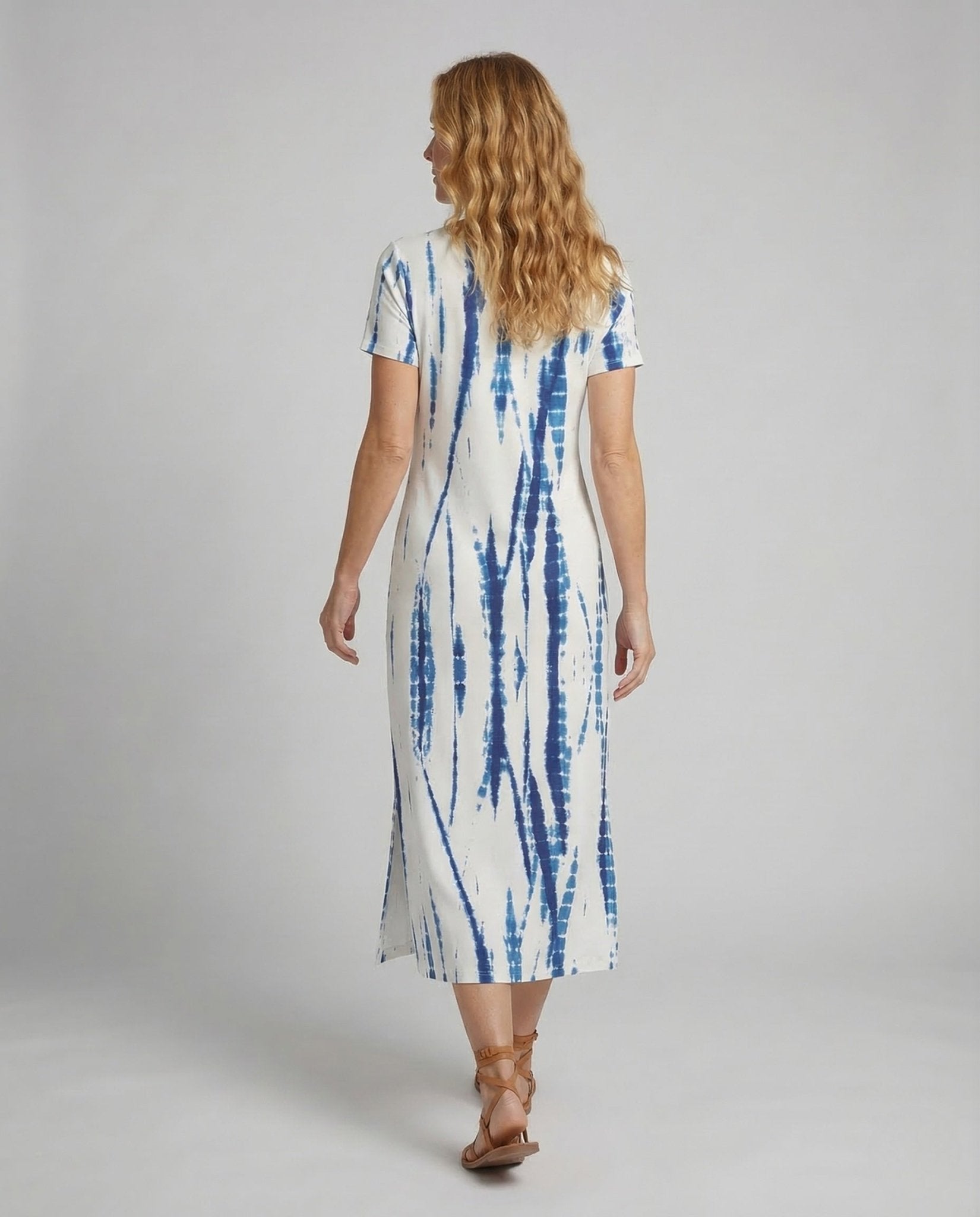 Women's Maxi Dress V Neck Slit - Chichicherry