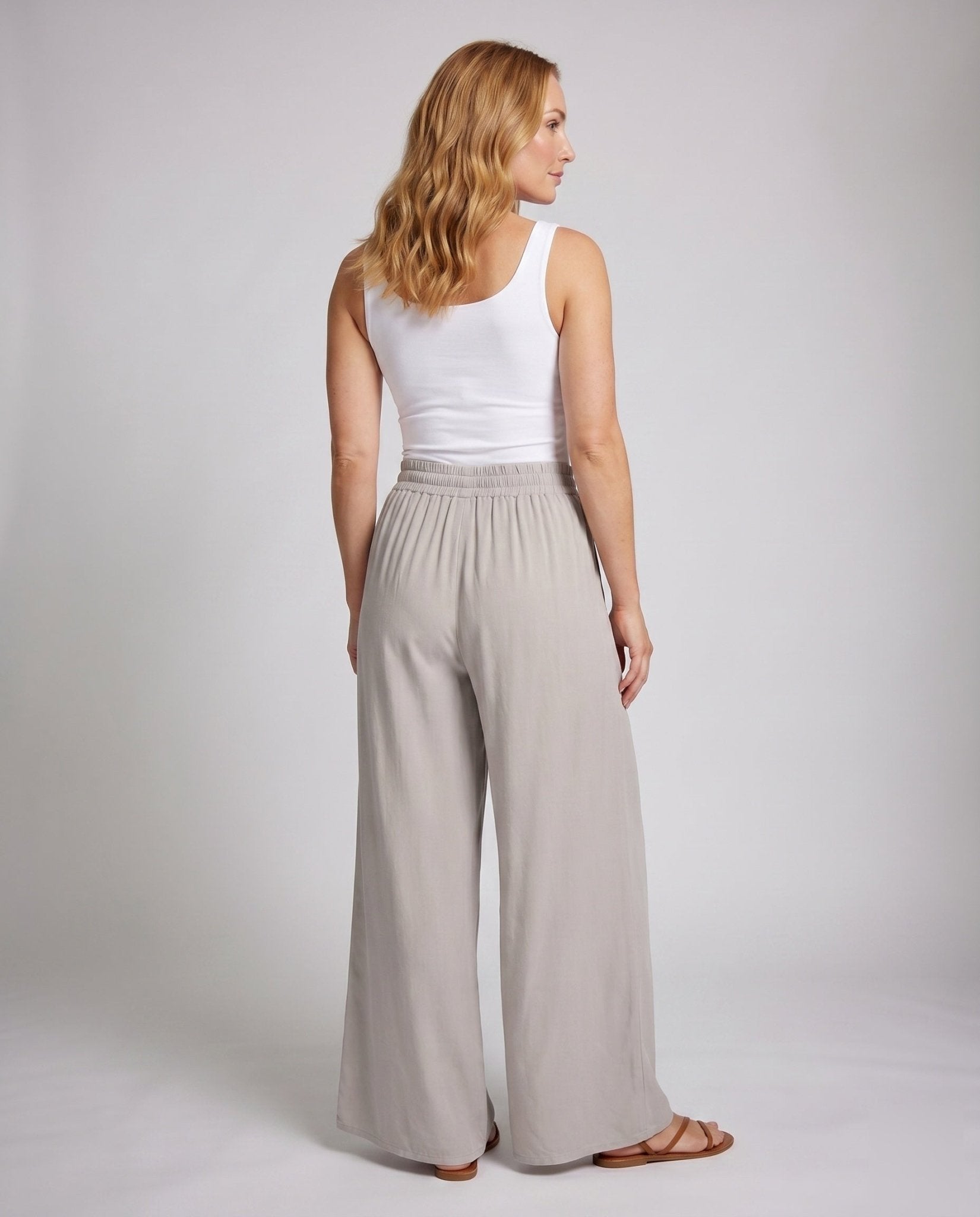 Women's maxi skirt with side pockets and elastic waistband - Chichicherry