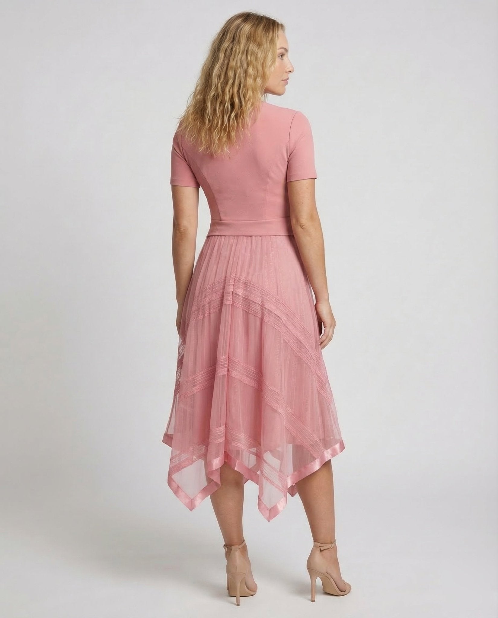 Women’s Midi Dress Knitted Tiered Skirt - Chichicherry