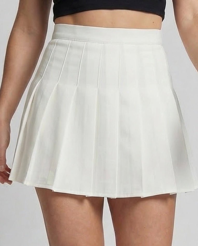 Women's Mini Skirt Pleated High Waist - Chichicherry