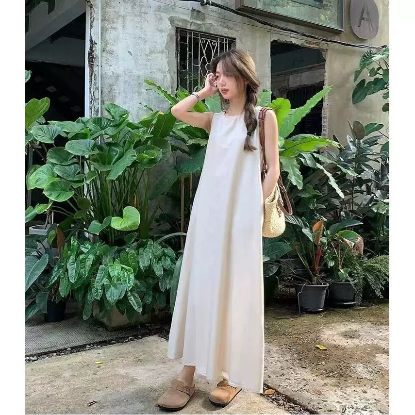 Women's Minimalist A-Line Kaftan Dress - Chichicherry