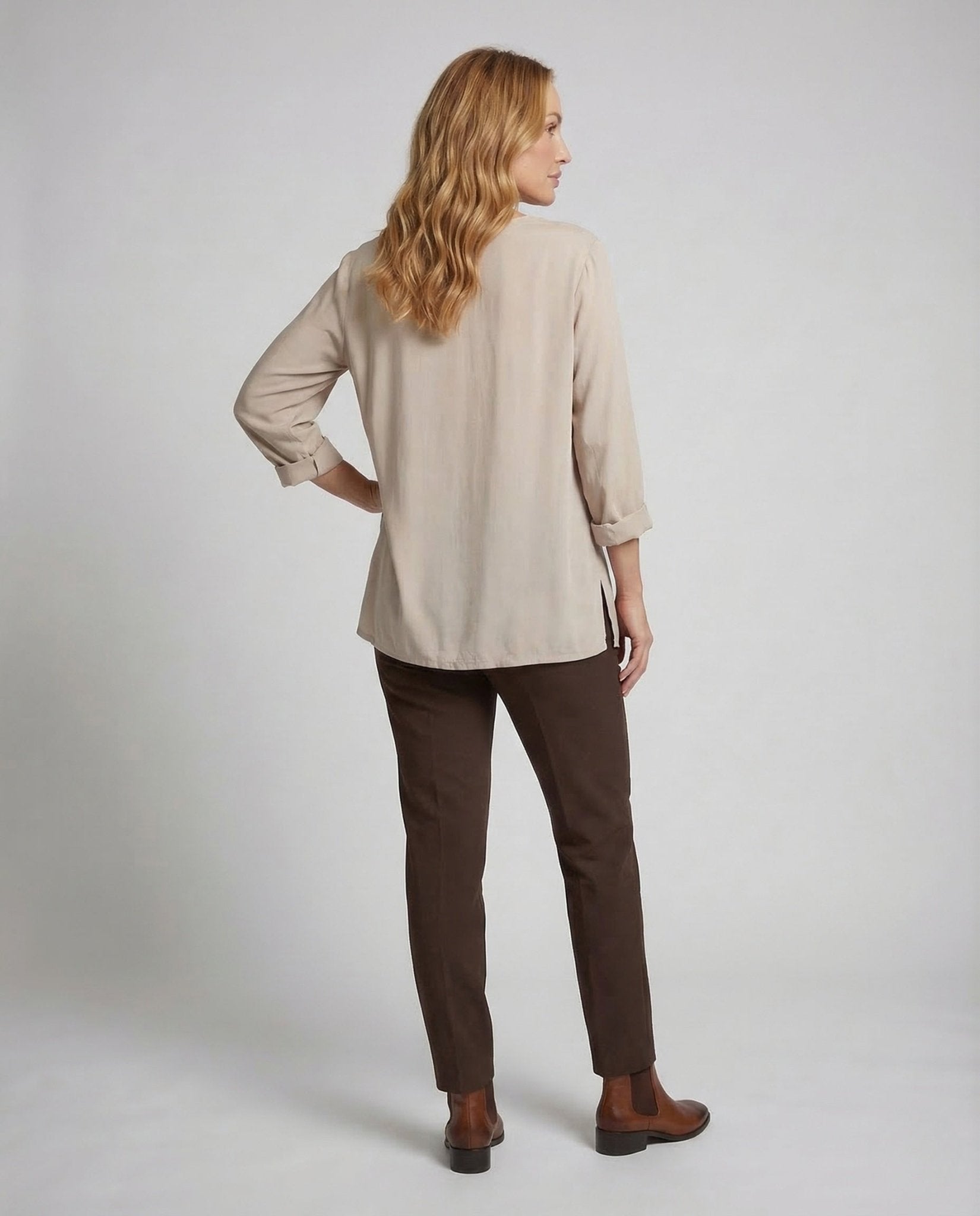 Women's Oversize Tunic Lacing Collar - Chichicherry