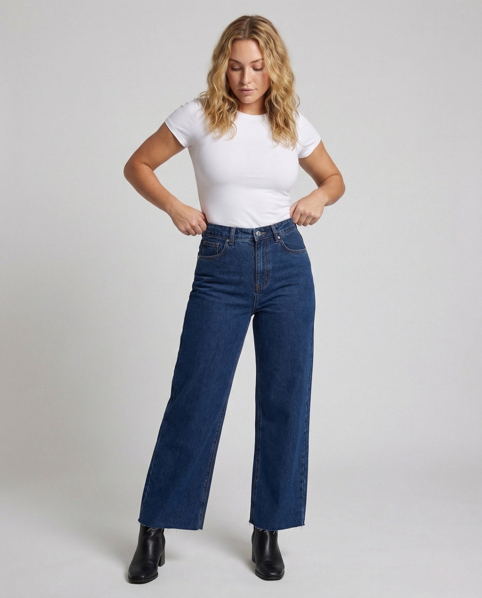 Women's Palazzo Jeans High Waist - Chichicherry