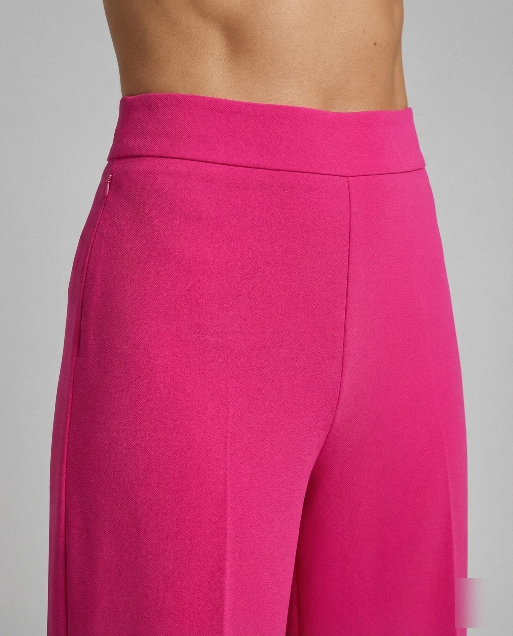 Women's Palazzo Pants Crepe High Waist - Chichicherry