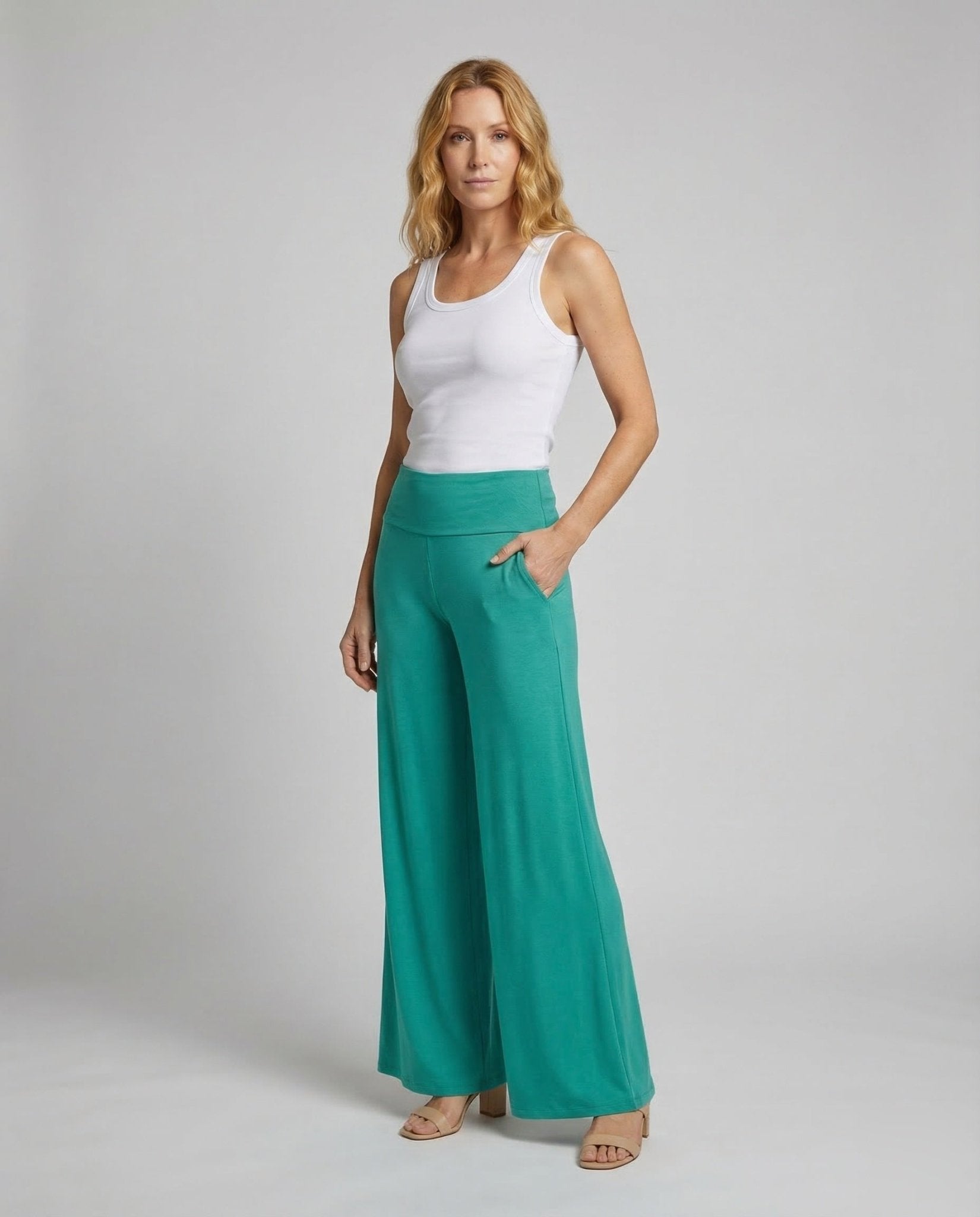 Women's Palazzo Pants Jersey - Chichicherry