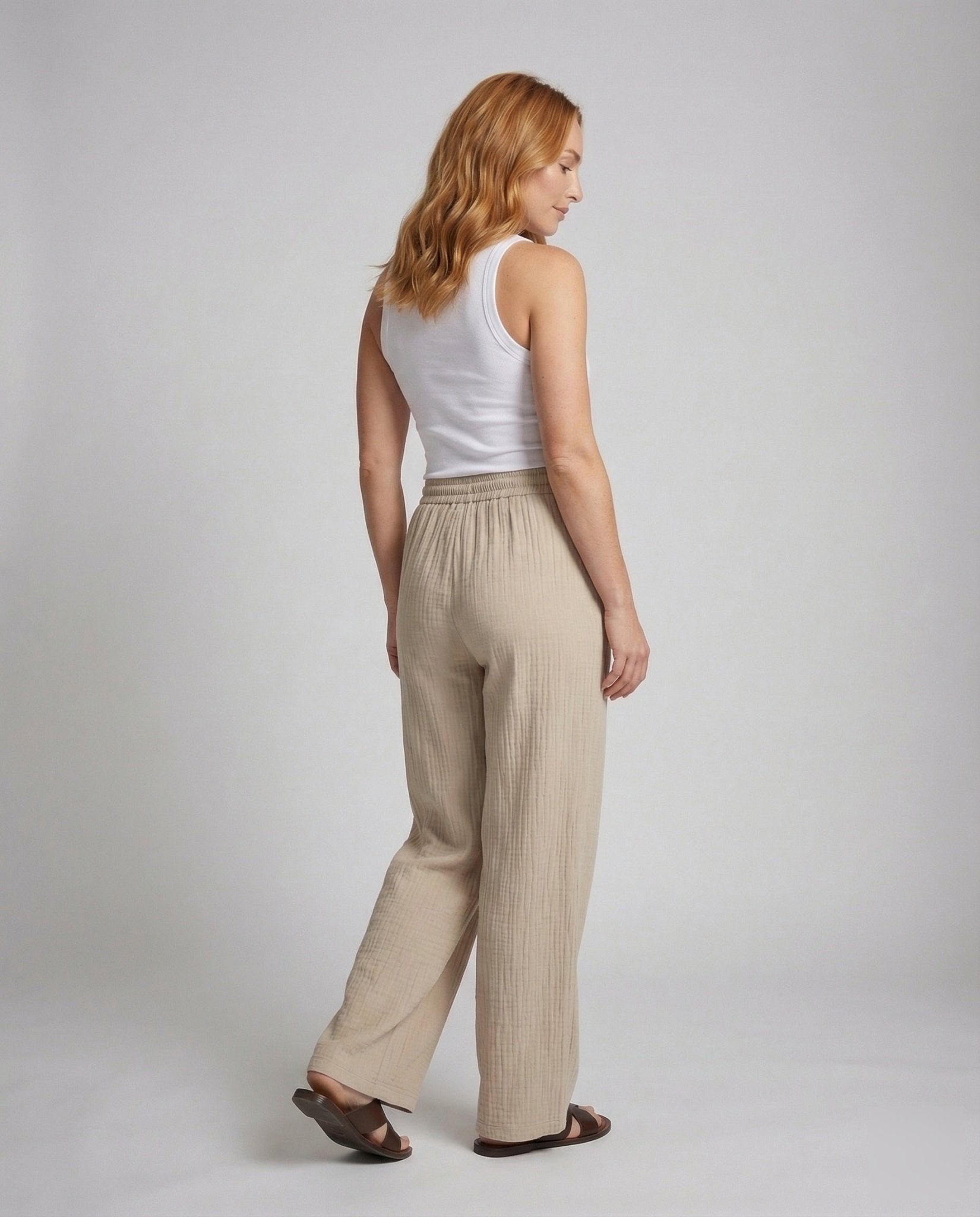 Women's Palazzo Pants Pleated - Chichicherry