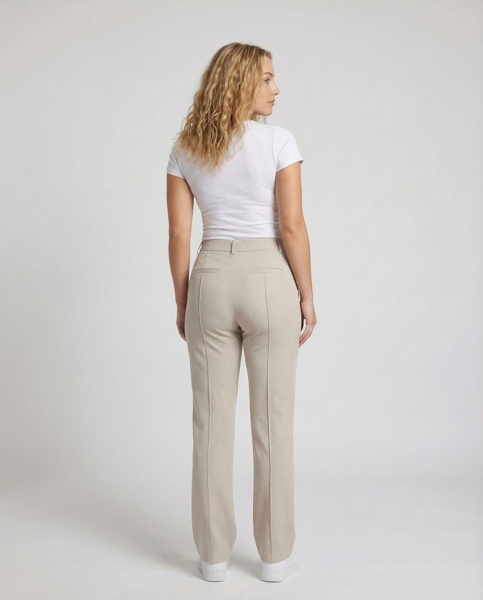 Women's Pleated Trousers Wide Press Fold - Chichicherry
