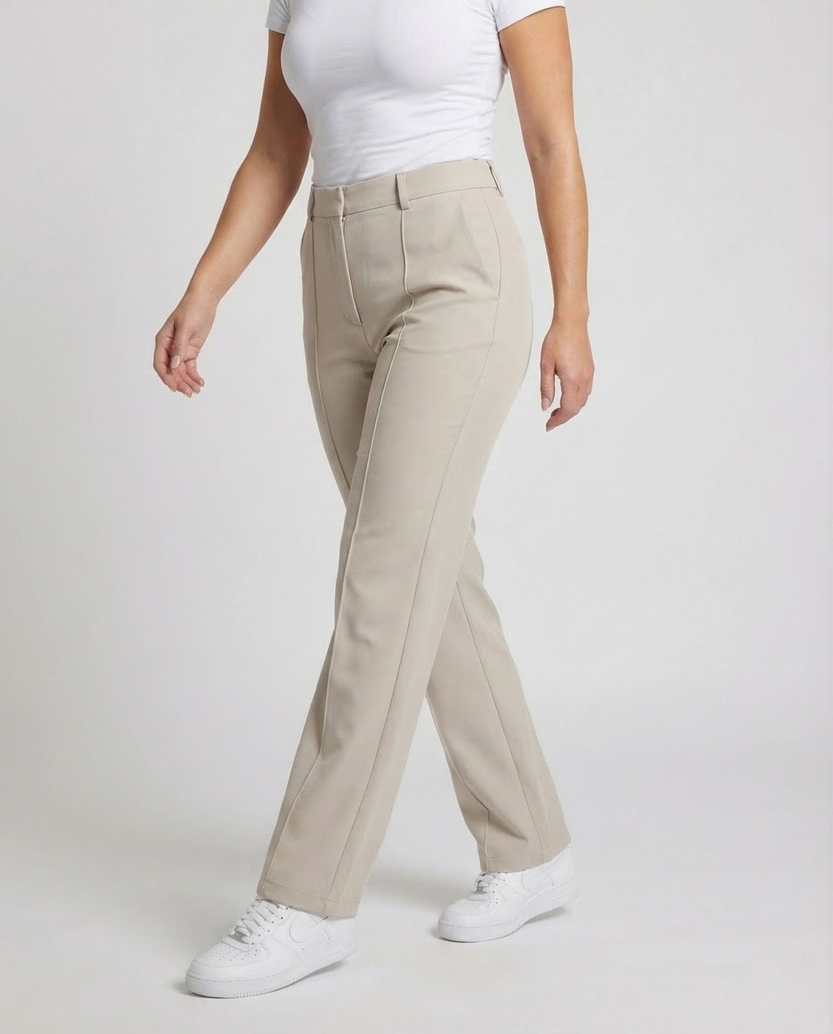 Women's Pleated Trousers Wide Press Fold - Chichicherry