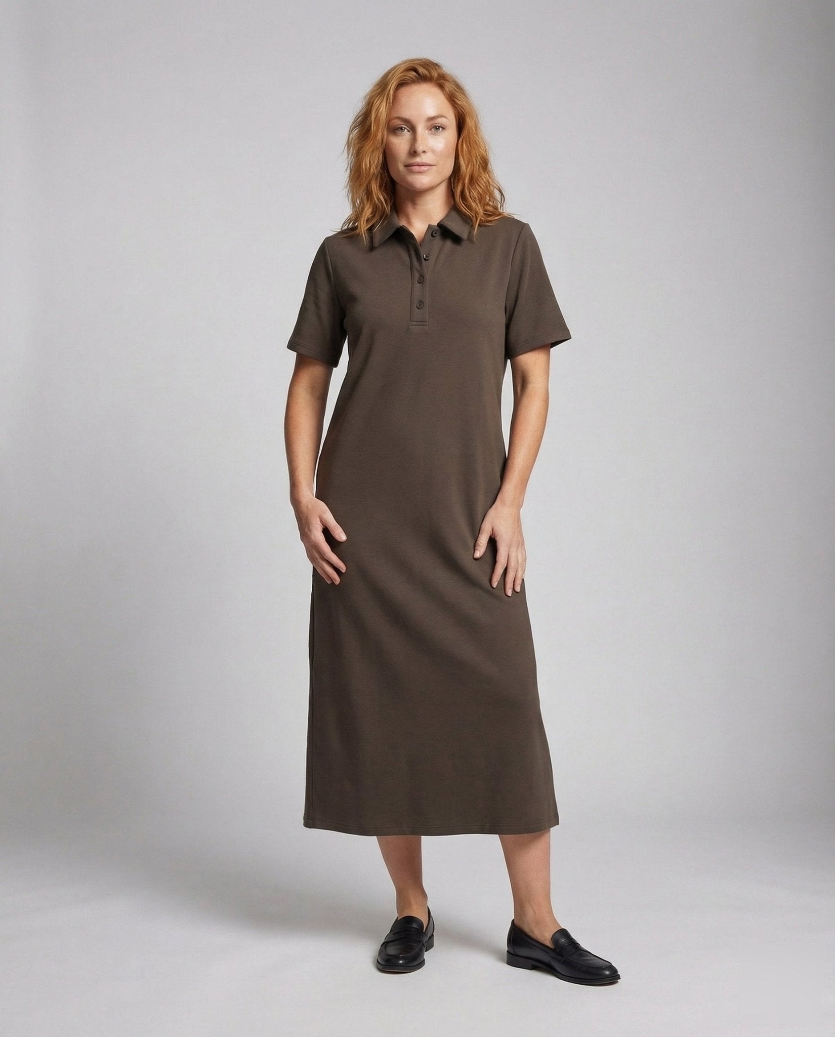 Women's Polo Dress Maxi Cotton - Chichicherry