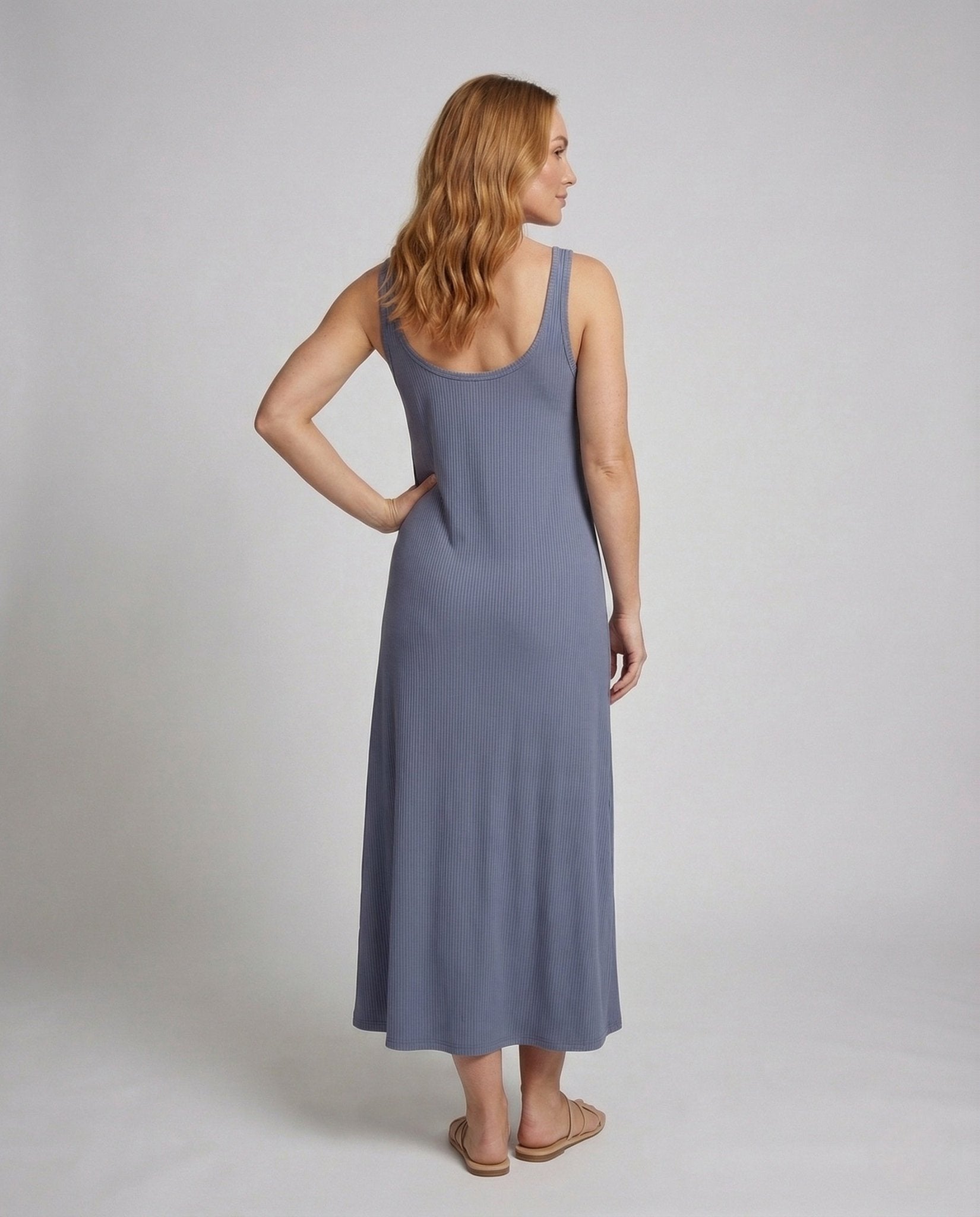 Women's Rib Dress A - Line - Chichicherry