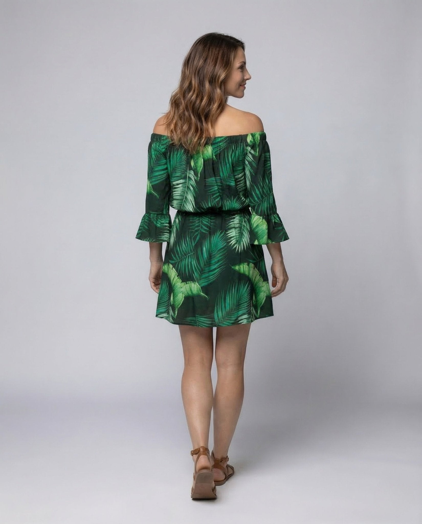 Women's Ruffle Mini Dress Carmen - Chichicherry