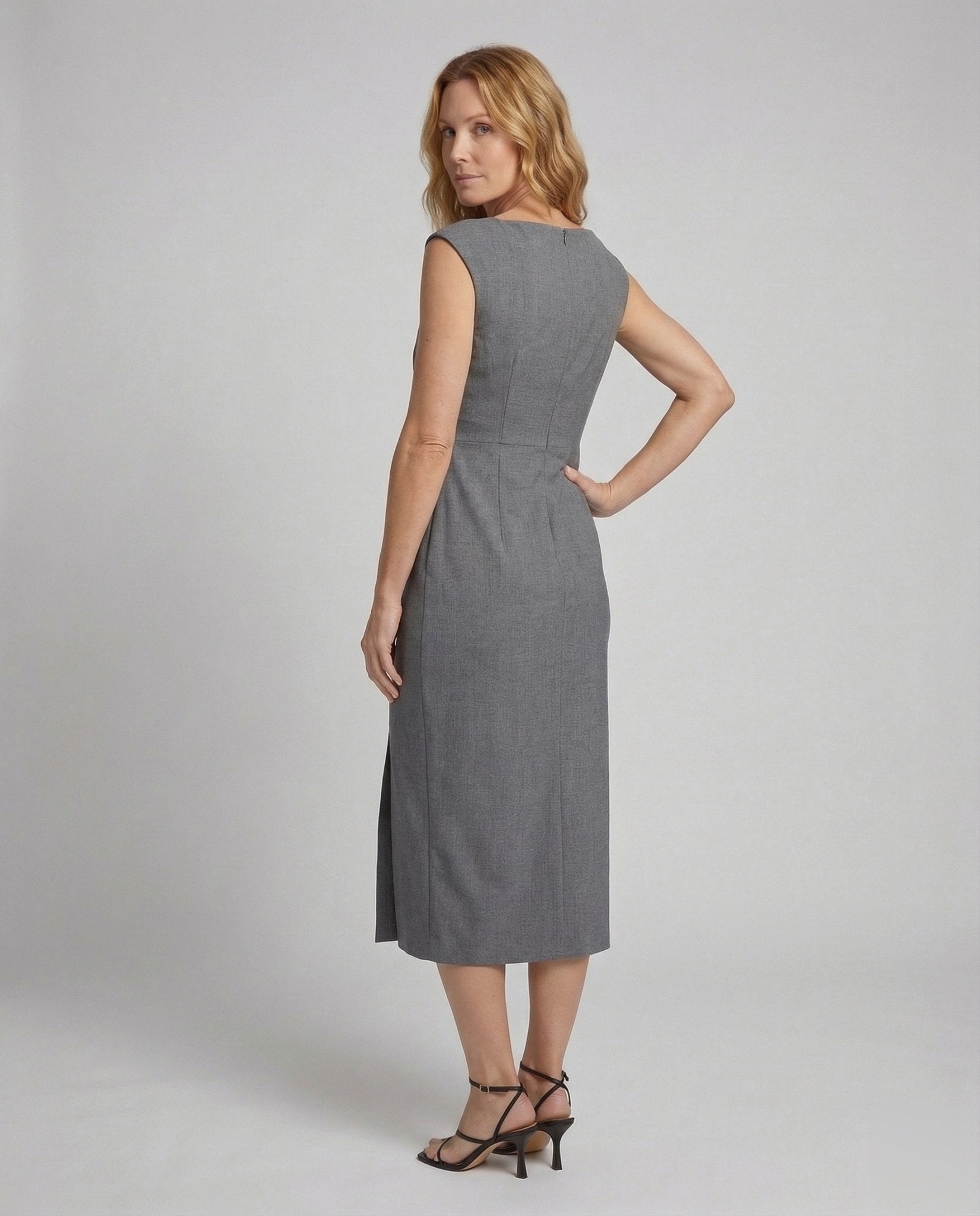 Women's Sheath Dress Draped Slit - Chichicherry