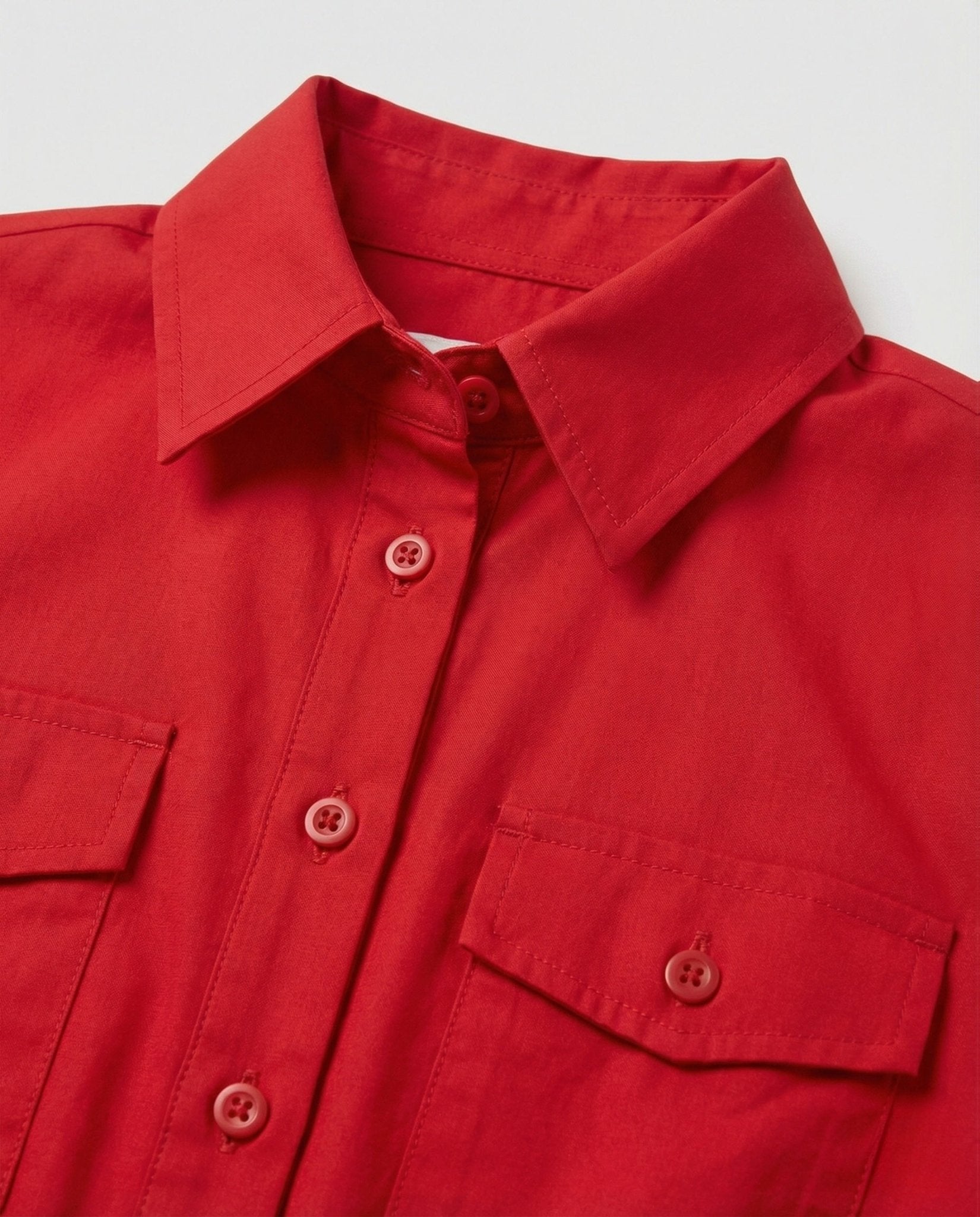 Women's shirt dress with tie belt - Chichicherry